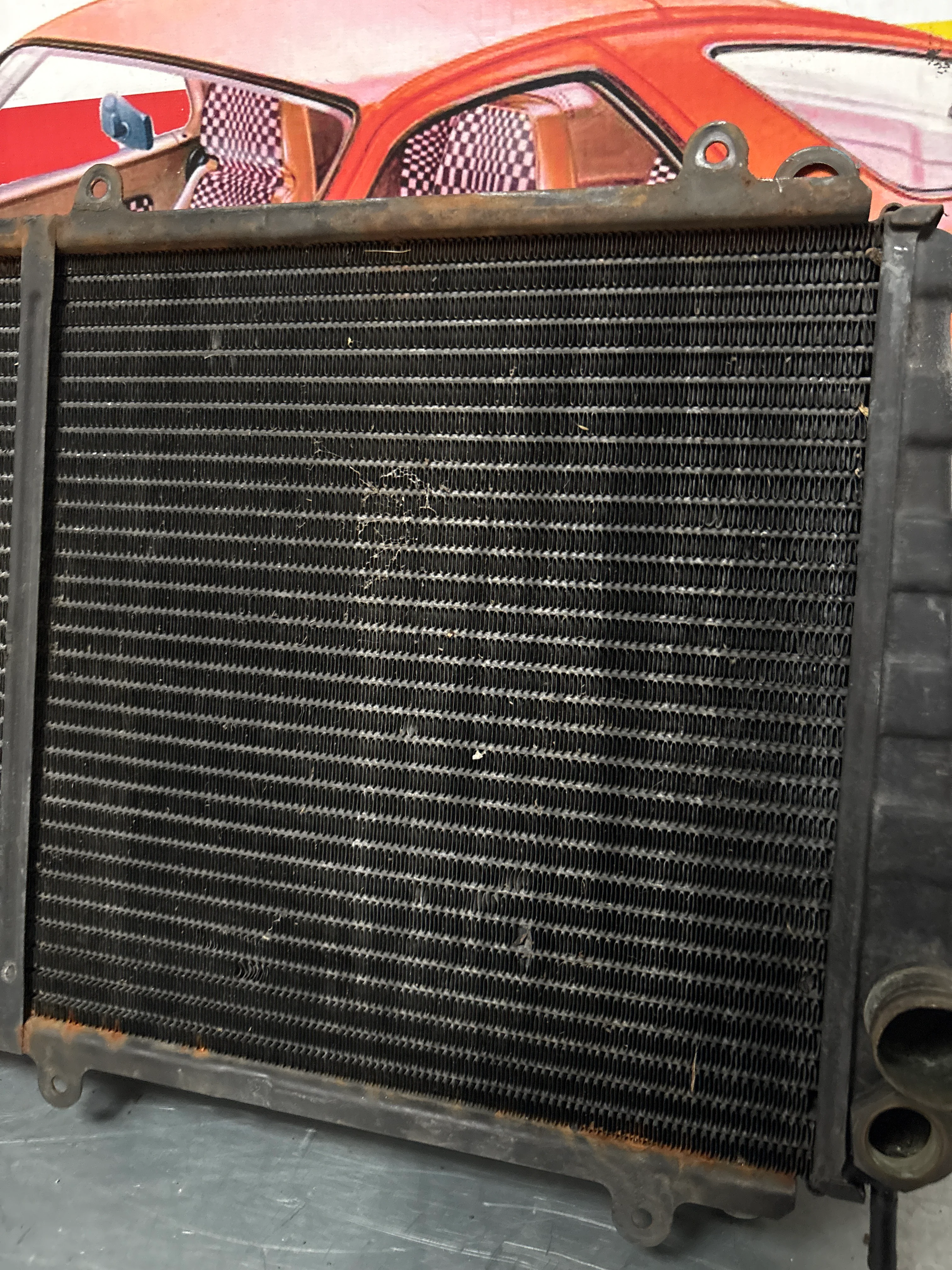 Porsche 924 radiator used 477121251A pressure tested - Image 8