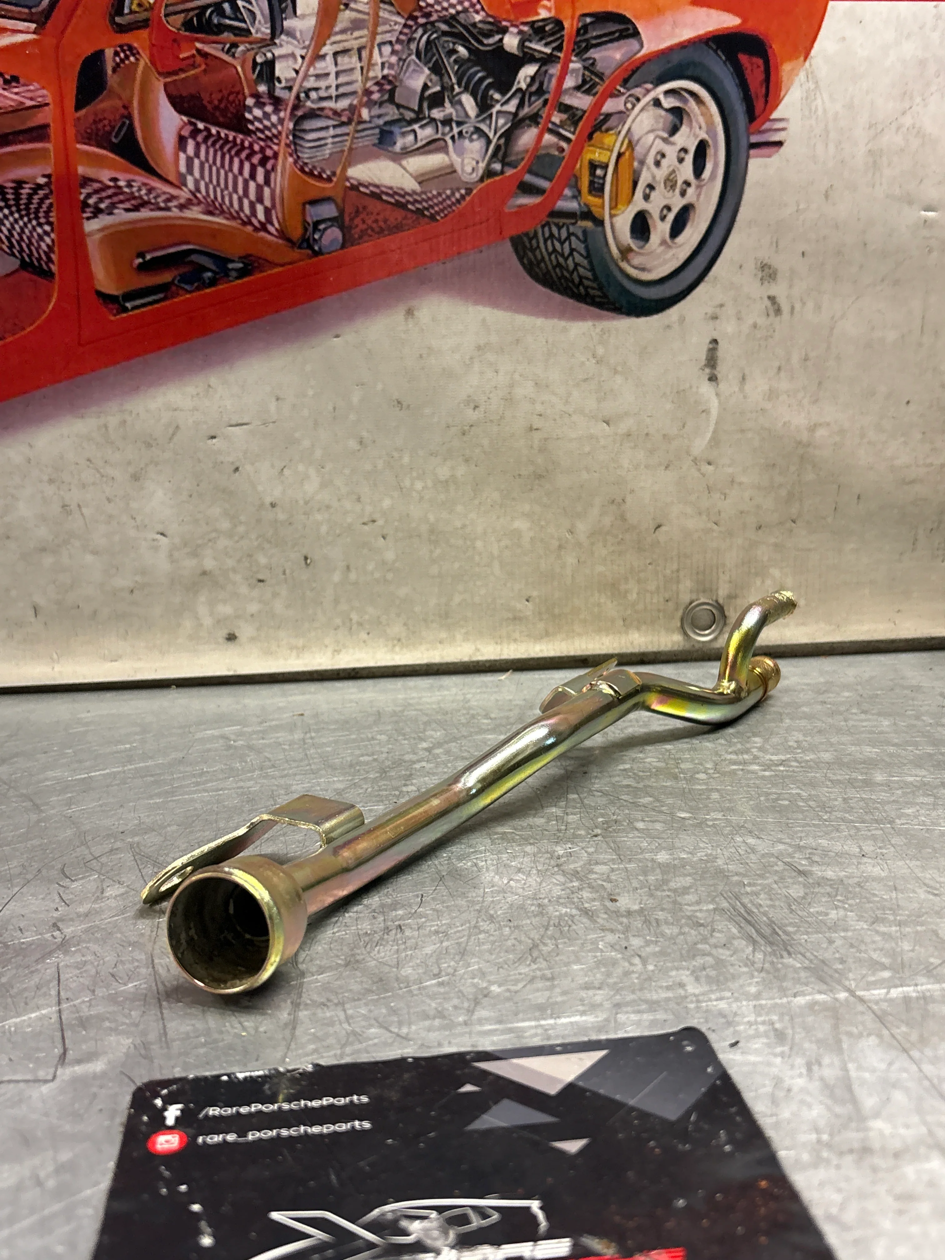 Porsche 924 Turbo water tube, used 93110605200 - Image 2