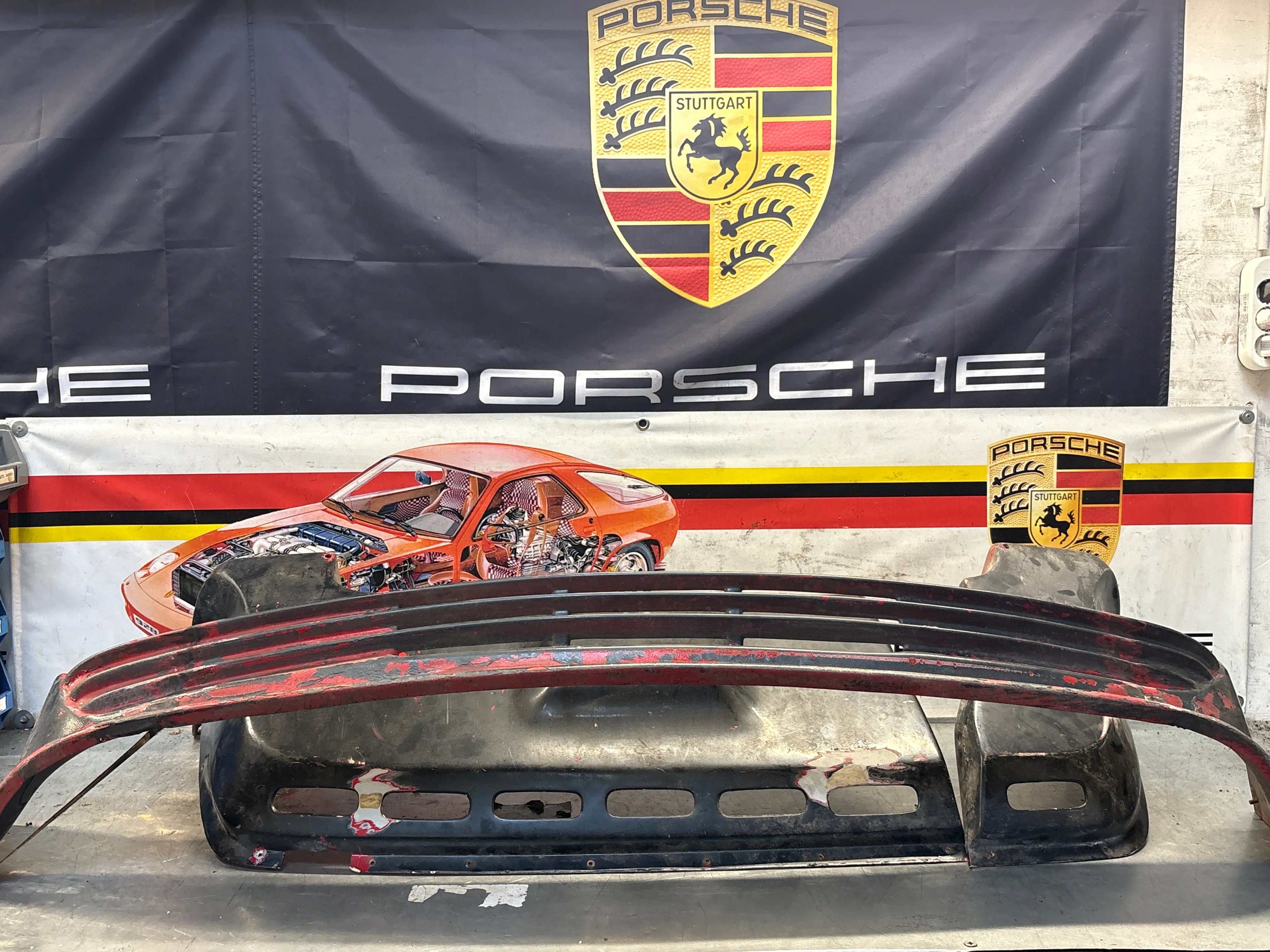 Porsche 924 Zender spoiler set, used - Image 3