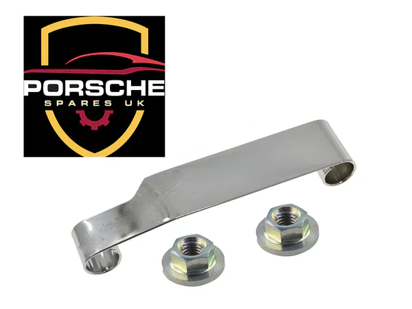 Porsche 924S 944 968 Securing bracket / deflector plate timing belt incl. nuts 99908409202 - Image 3