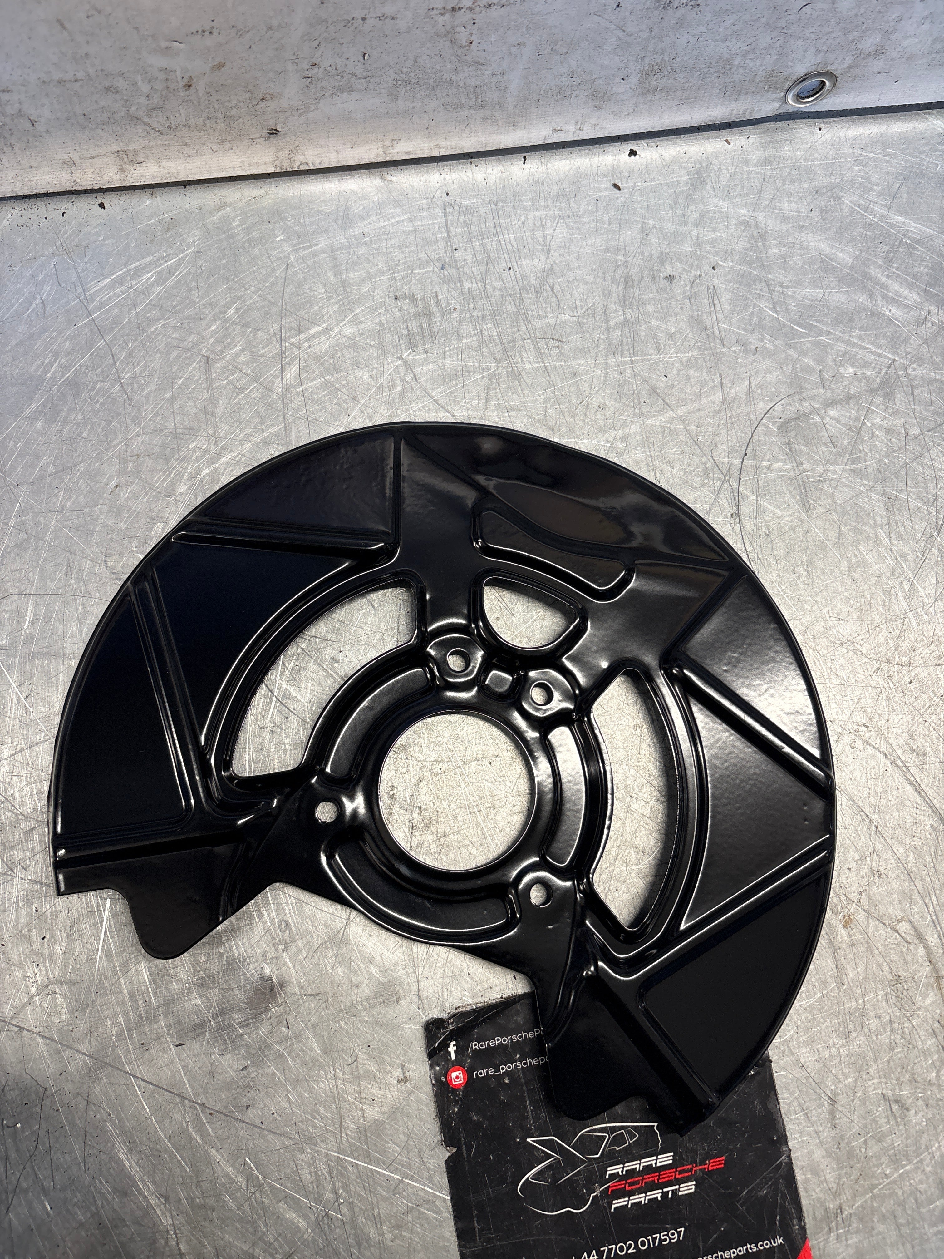 Porsche 924S 944 front disc dust backing plate, refurbished 94435108501 - Image 4