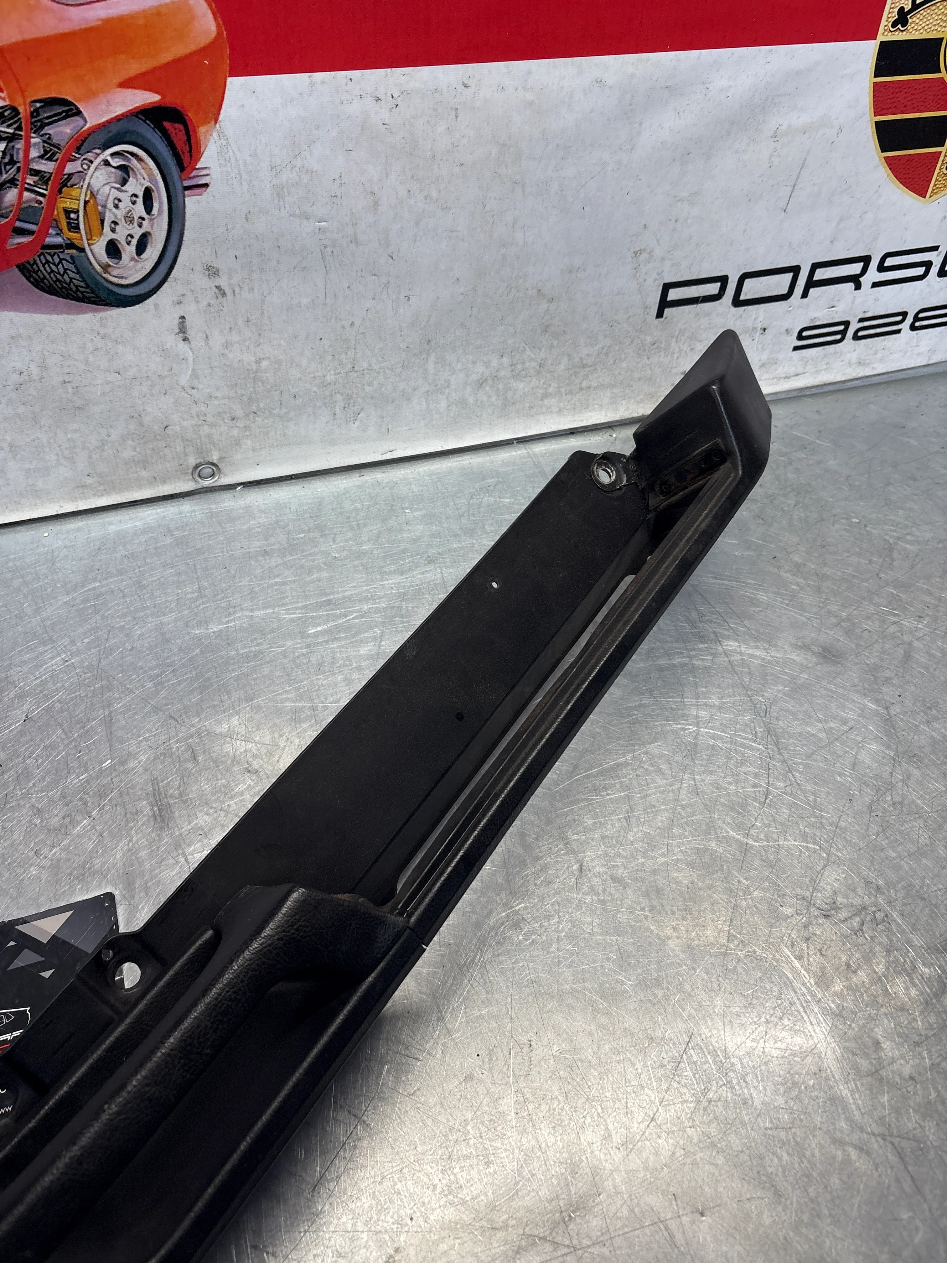 Porsche 928 black door armrest, right, off side, 92855510203, used - Image 7