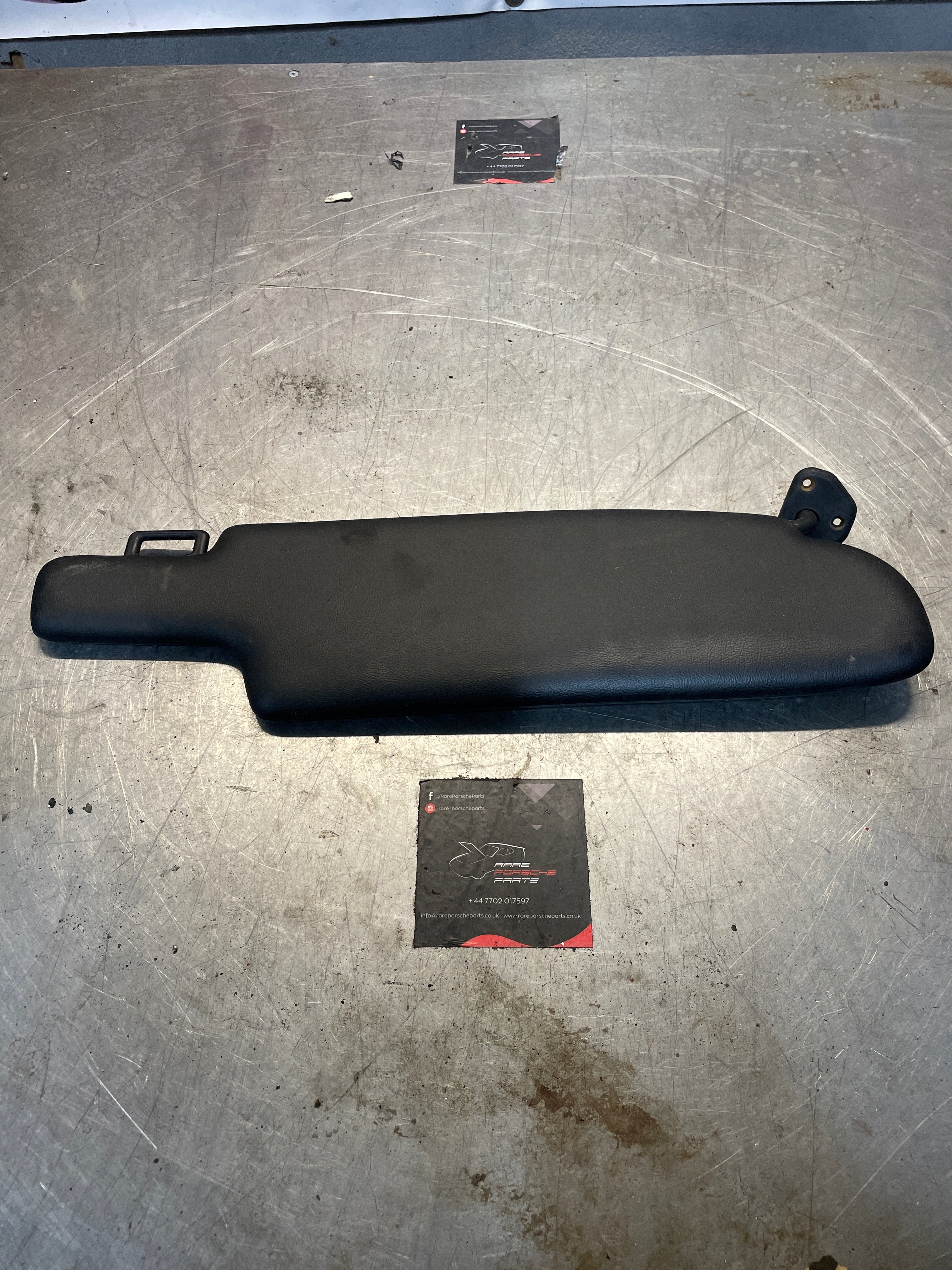 Porsche 928 black sun visor, used left 92873123702 - Image 2