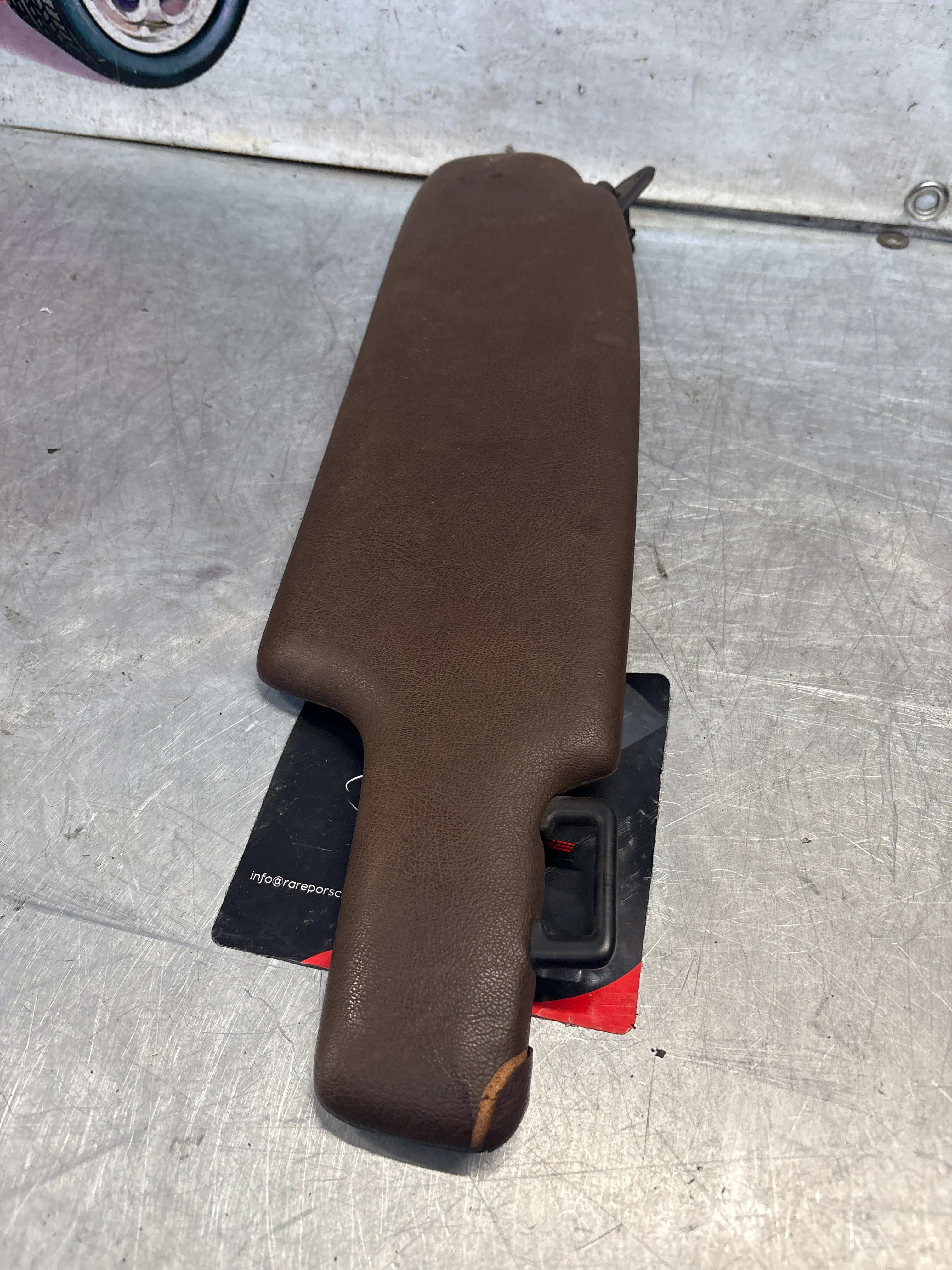 Porsche 928 brown sun visor, used, left 92873123702 - Image 5
