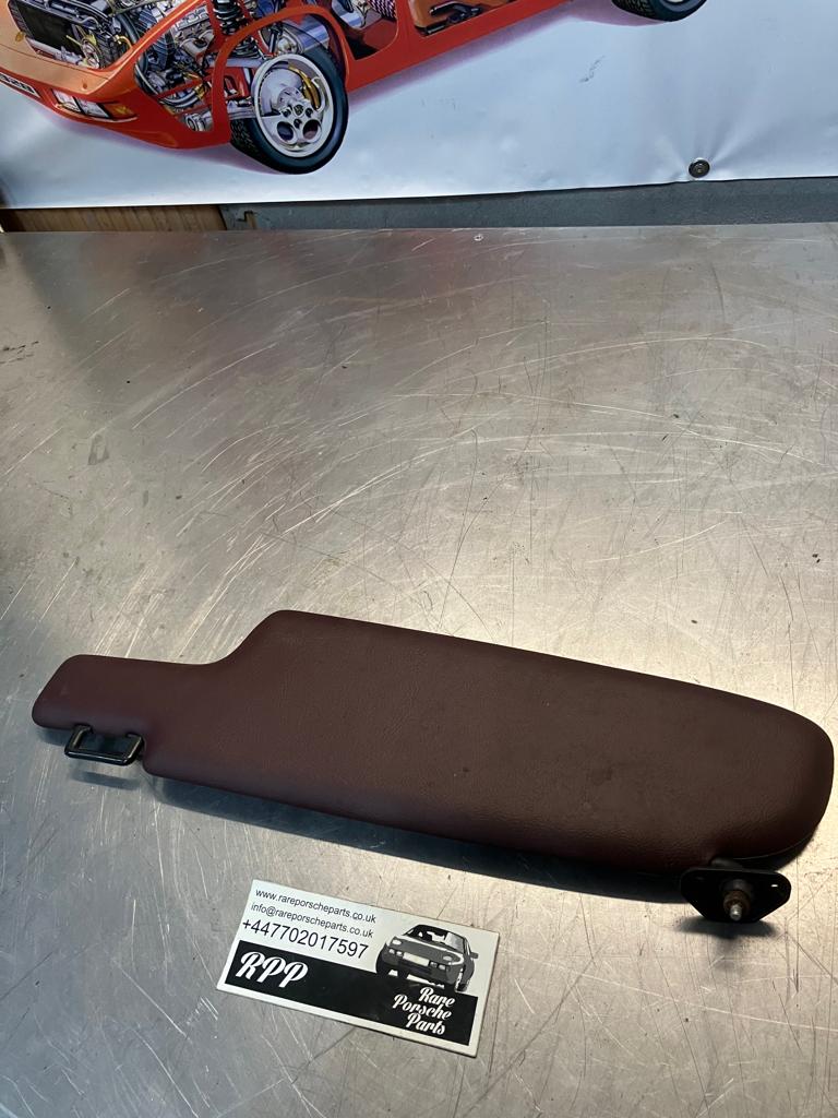 Porsche 928 brown sun visor, used left 92873123801 - Image 2