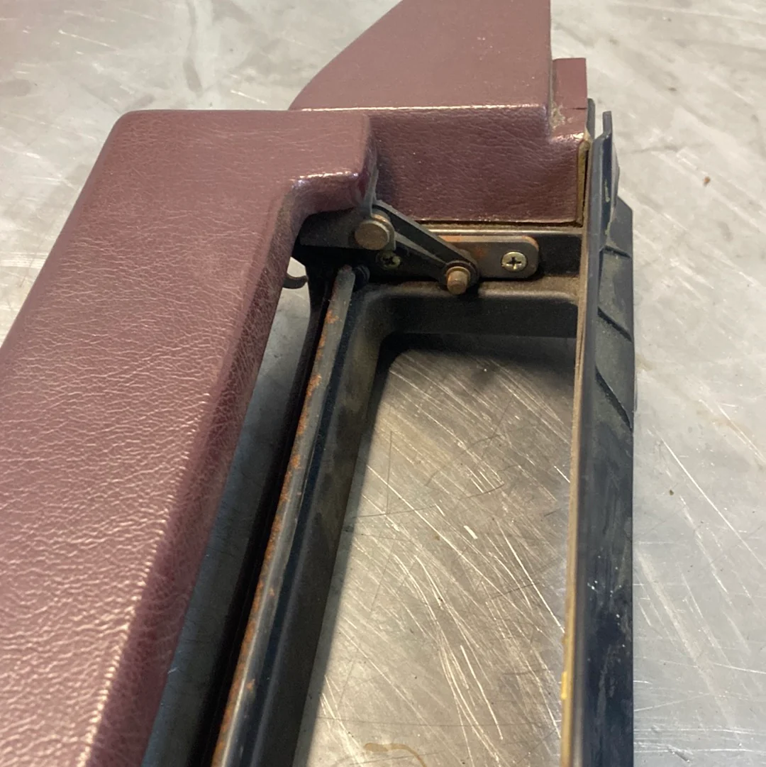 Porsche 928 Burgundy door armrest, left, off side, 92855510103, used - Image 10