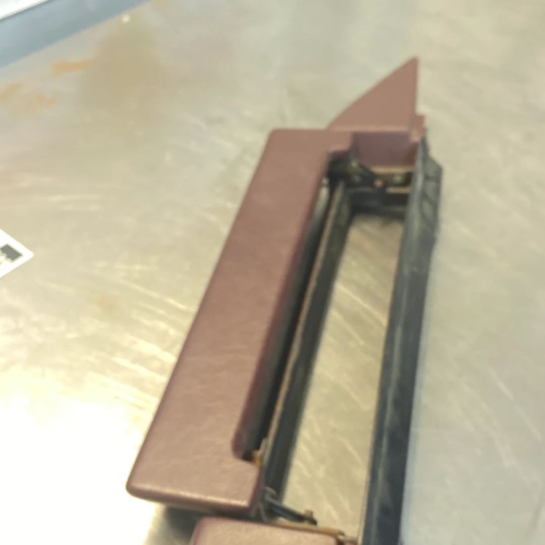 Porsche 928 Burgundy door armrest, left, off side, 92855510103, used - Image 9