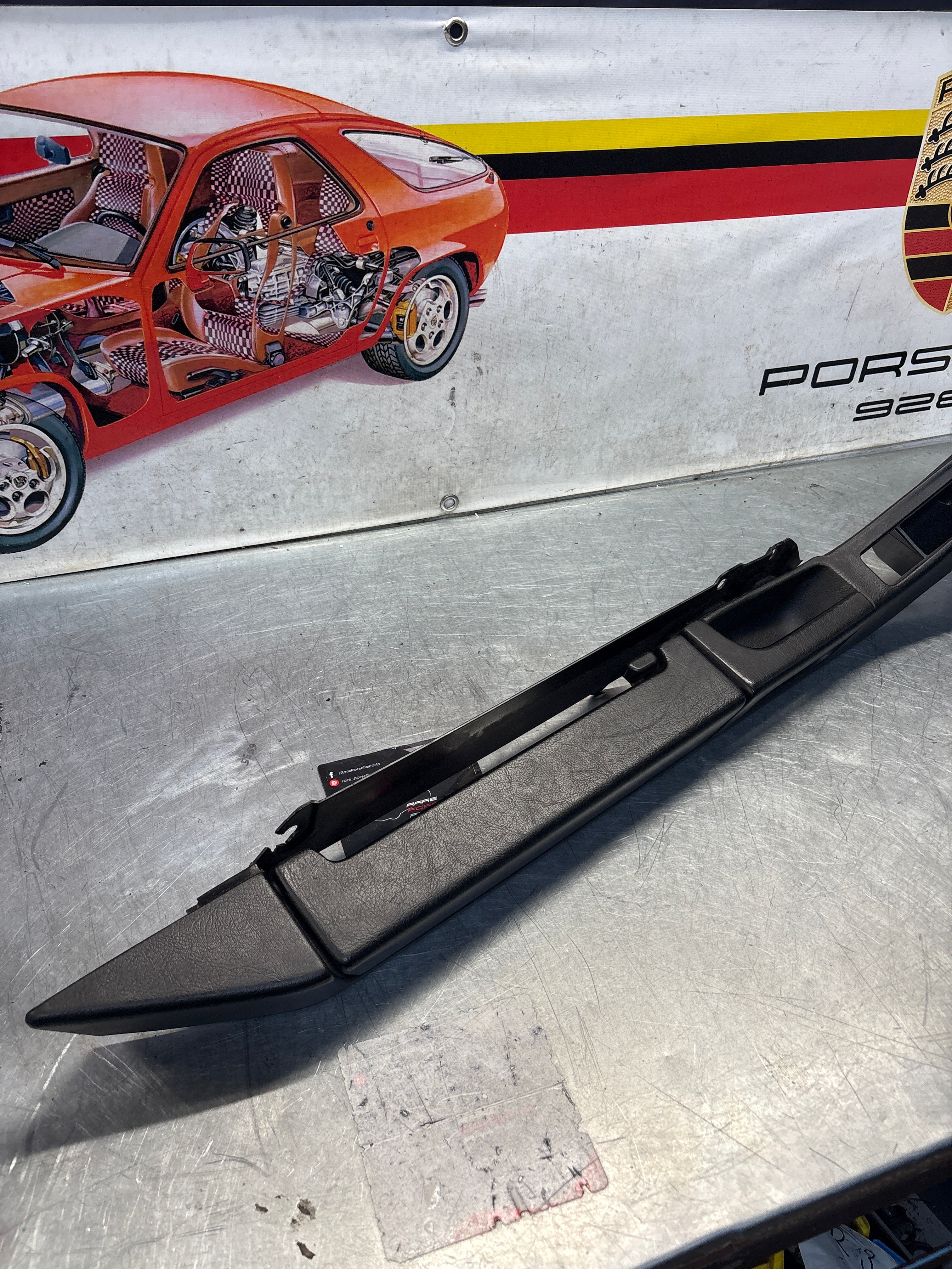 Porsche 928 burgundy door armrest, left, off side, 92855510103, used - Image 5