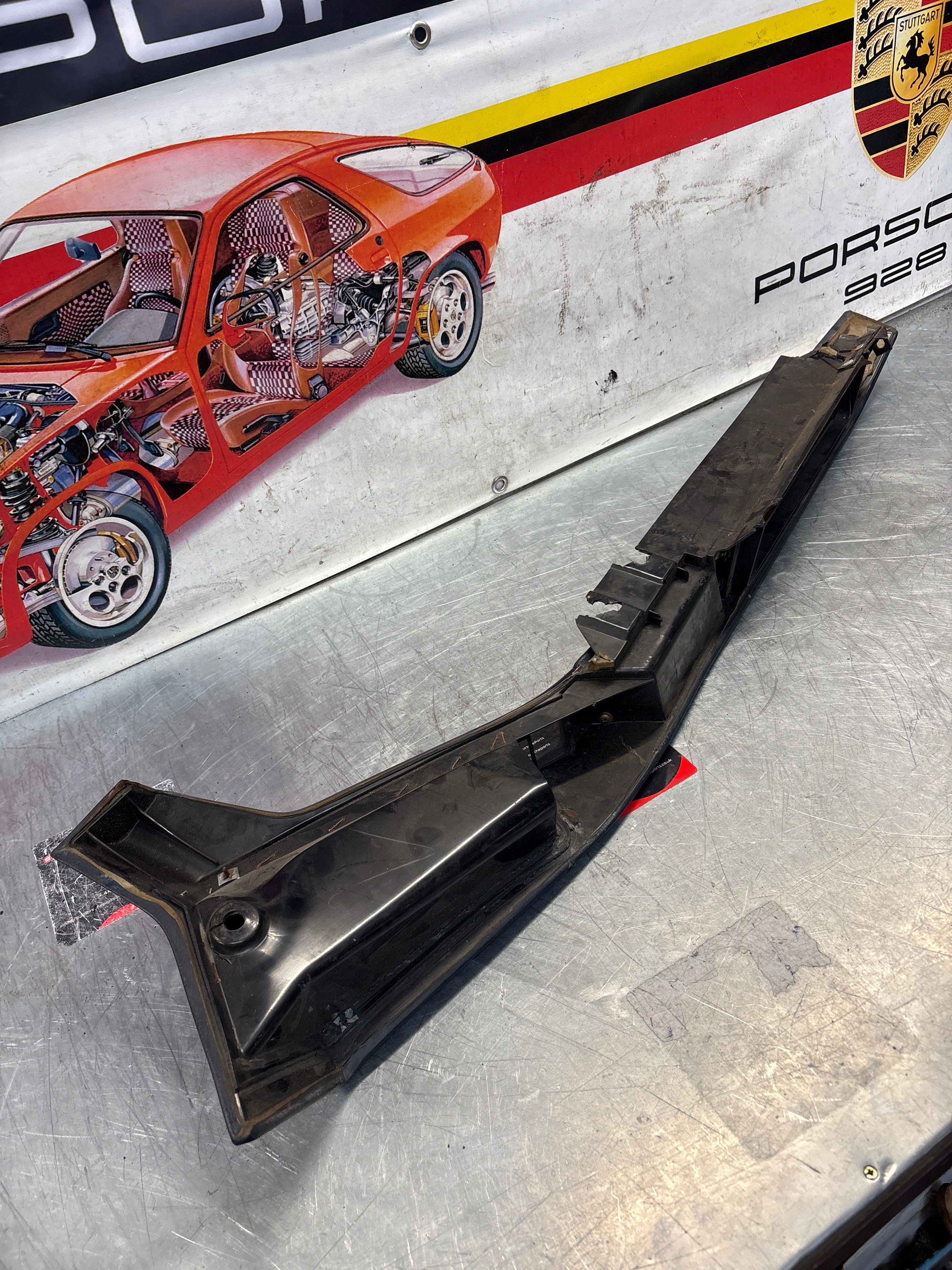 Porsche 928 blue door armrest, left, off side, 92855510103, used - Image 12