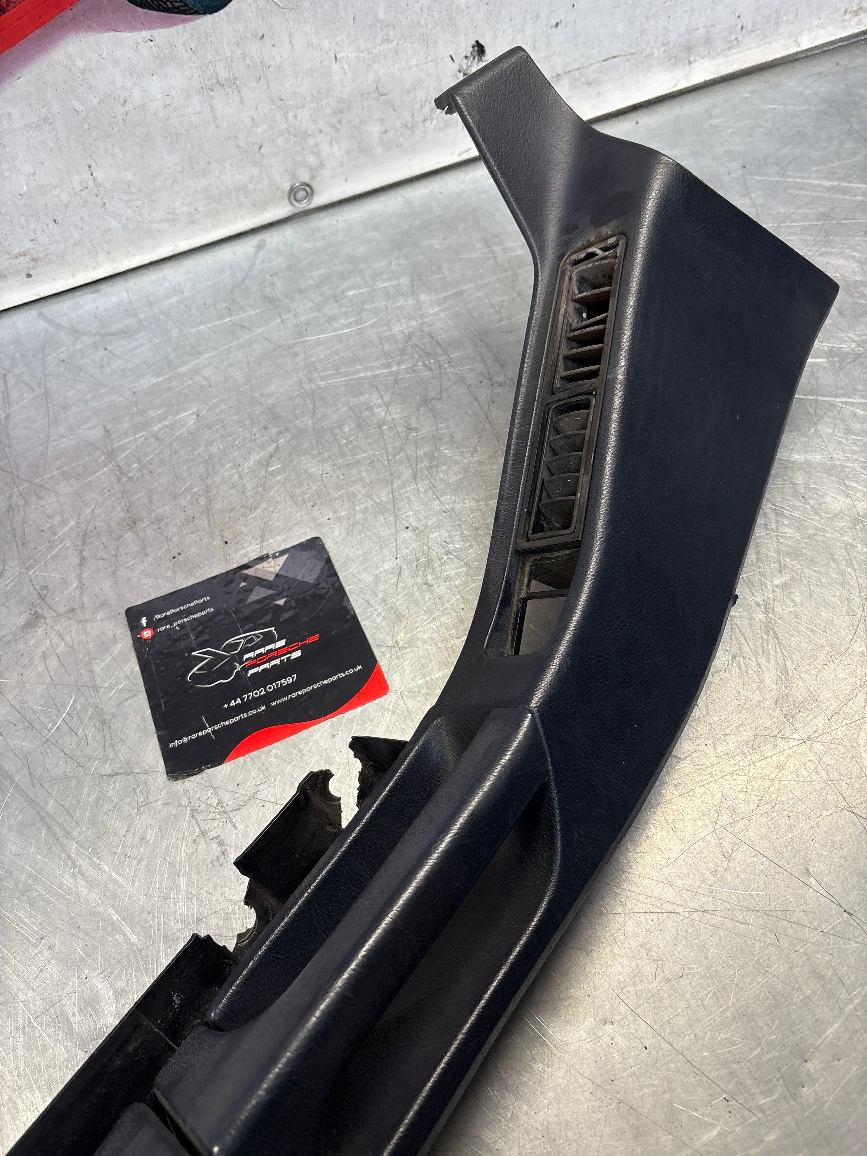 Porsche 928 blue door armrest, left, off side, 92855510103, used - Image 6