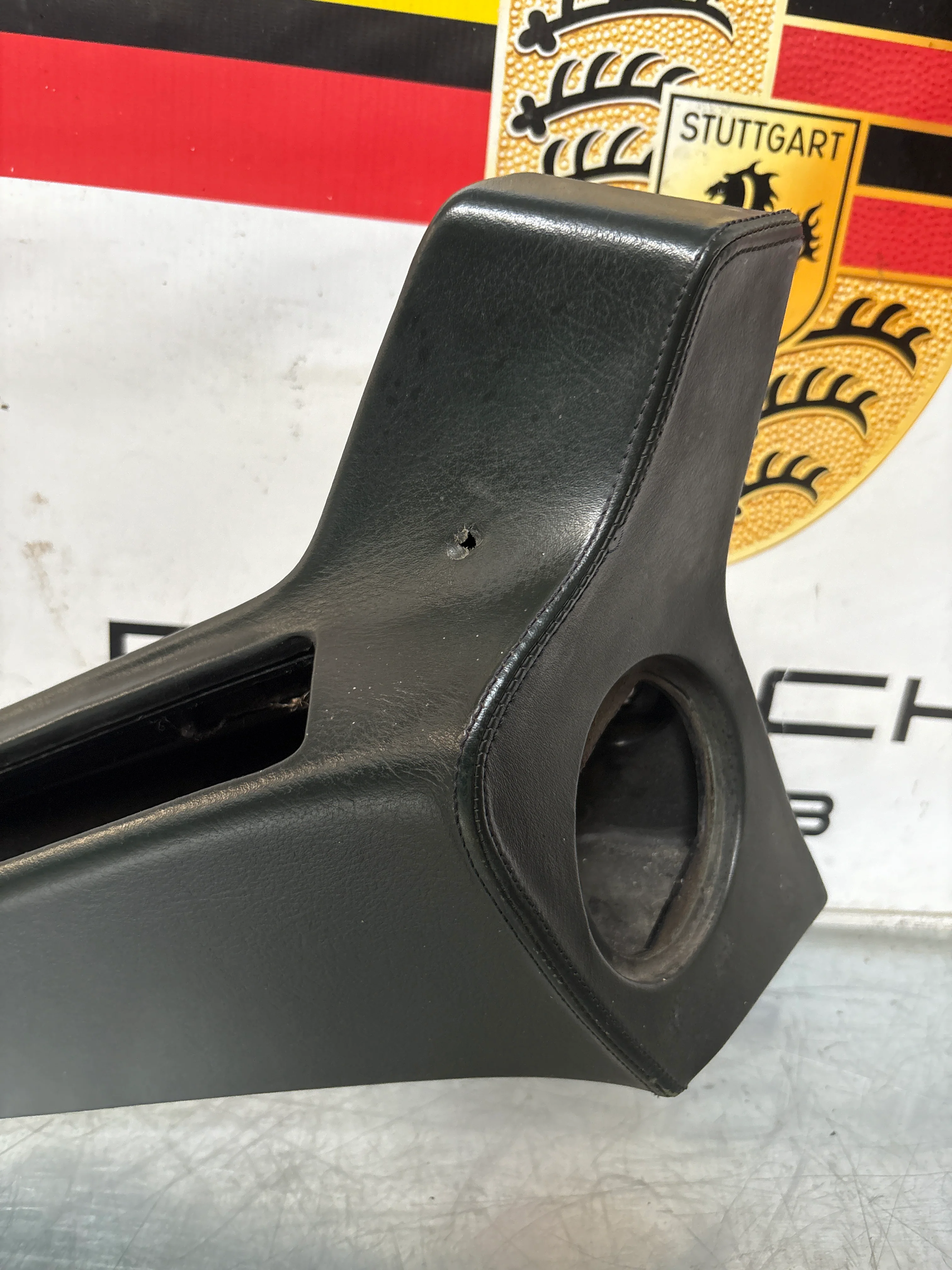 Porsche 928 Green door armrest, left, off side, 92855510103, used - Image 3