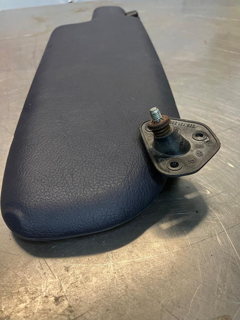 Porsche 928 cobalt blue sun visor, used right 92873123802 - Image 3