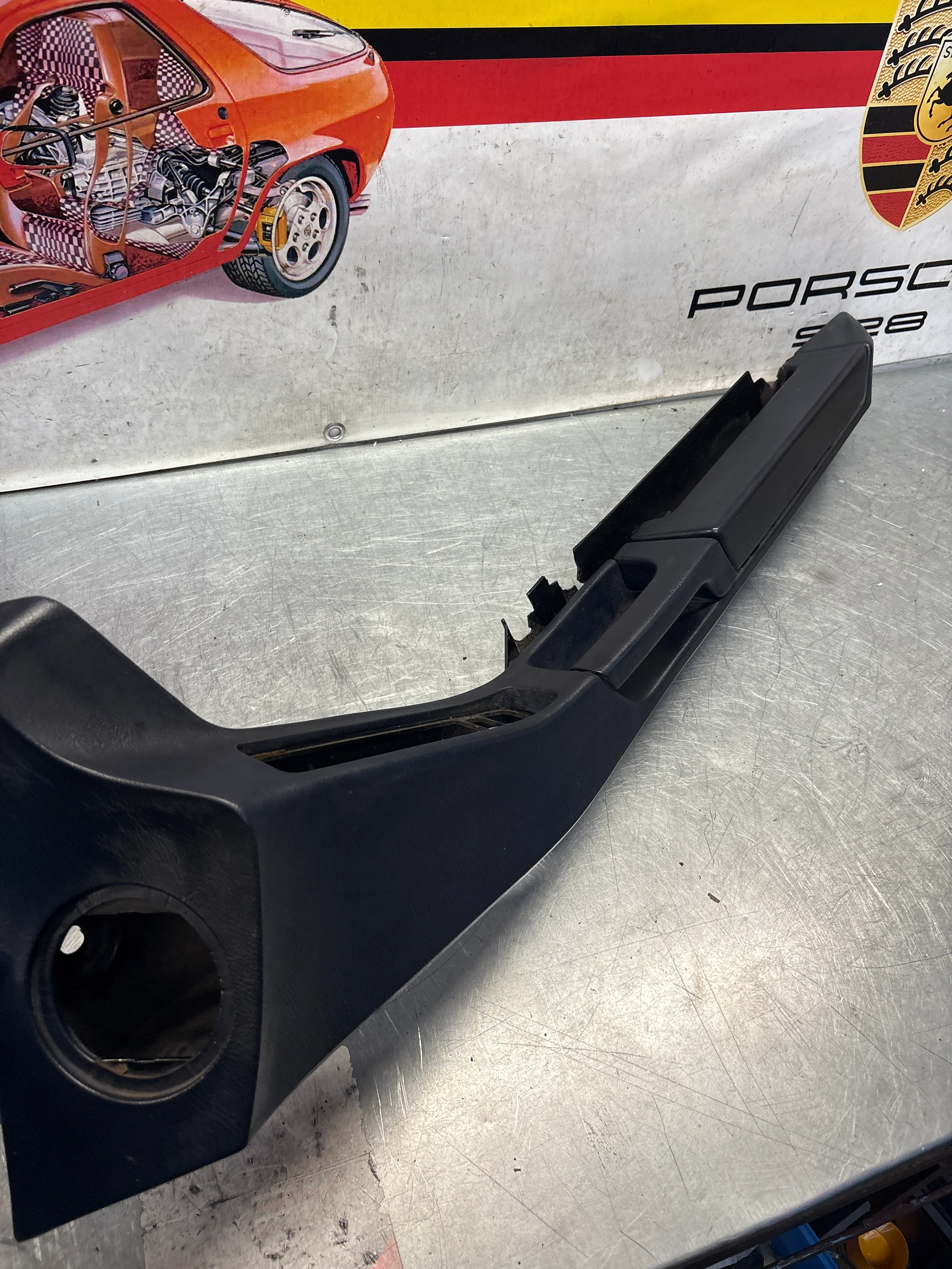 Porsche 928 blue door armrest, right, off side, 92855510203, used - Image 2