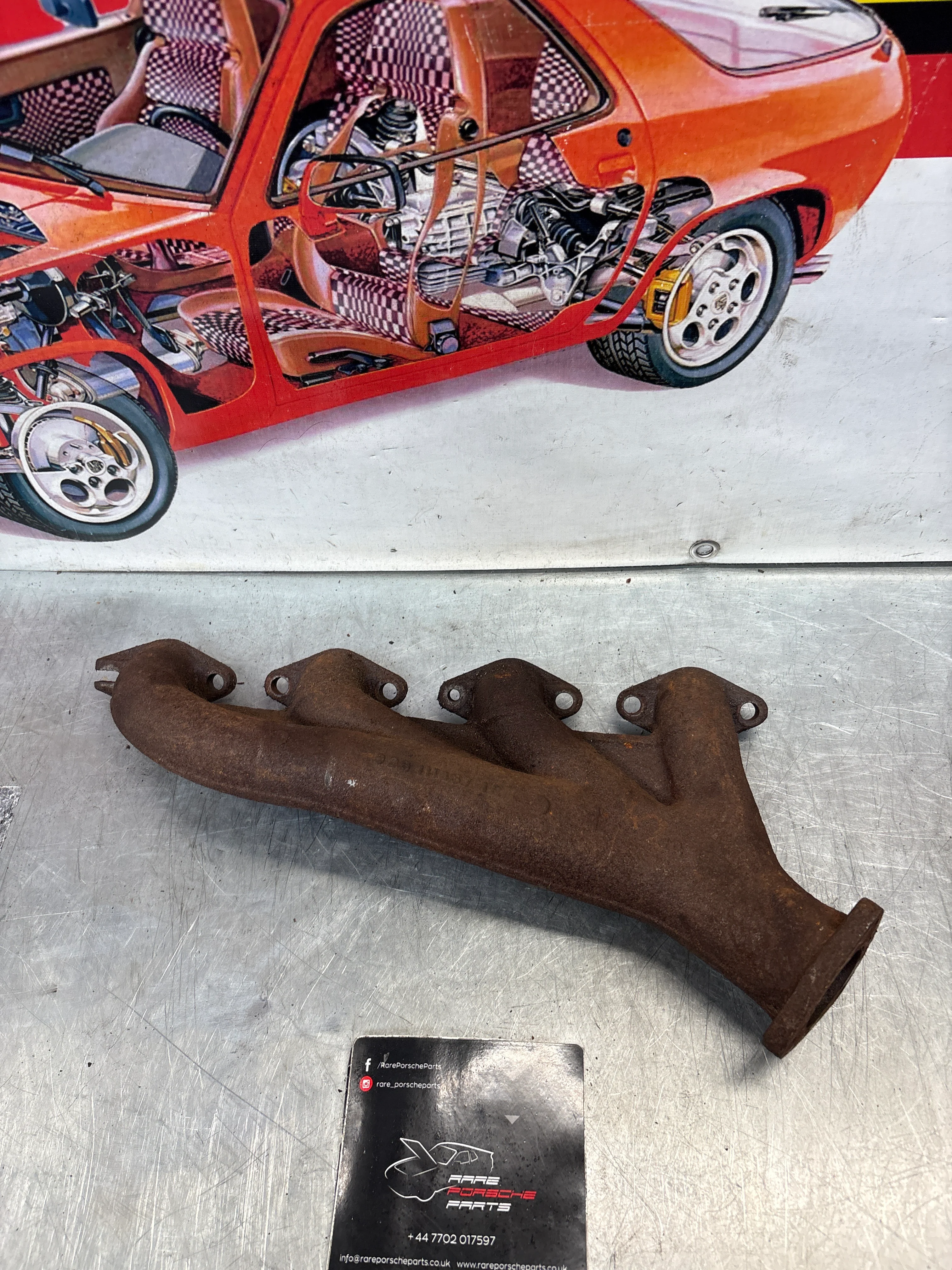 Porsche 928 Exhaust Manifold Header Left 9281111371R - Image 3