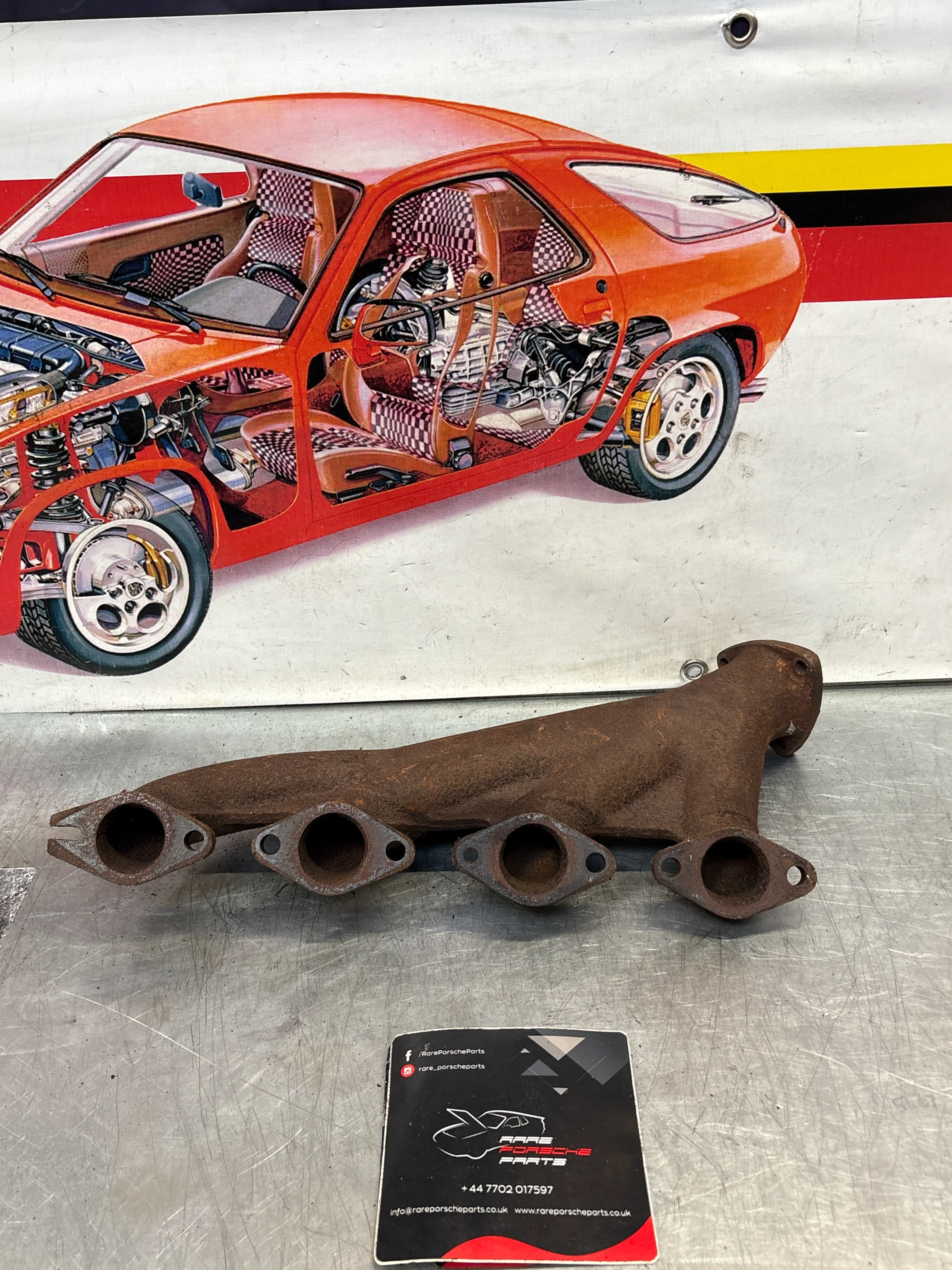 Porsche 928 Exhaust Manifold Header Left 9281111371R - Image 6