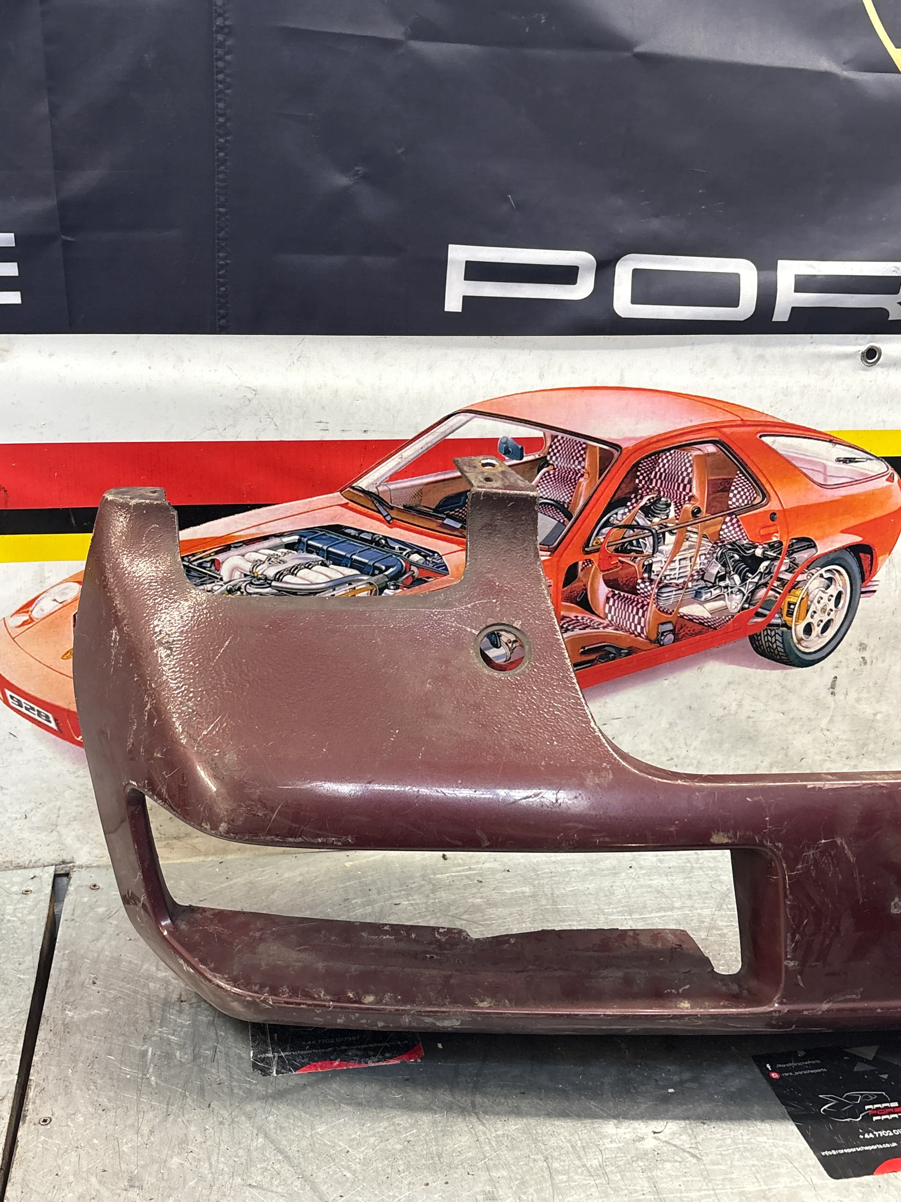 Porsche 928 front bumper cover panel, used 92850501306 - Image 2