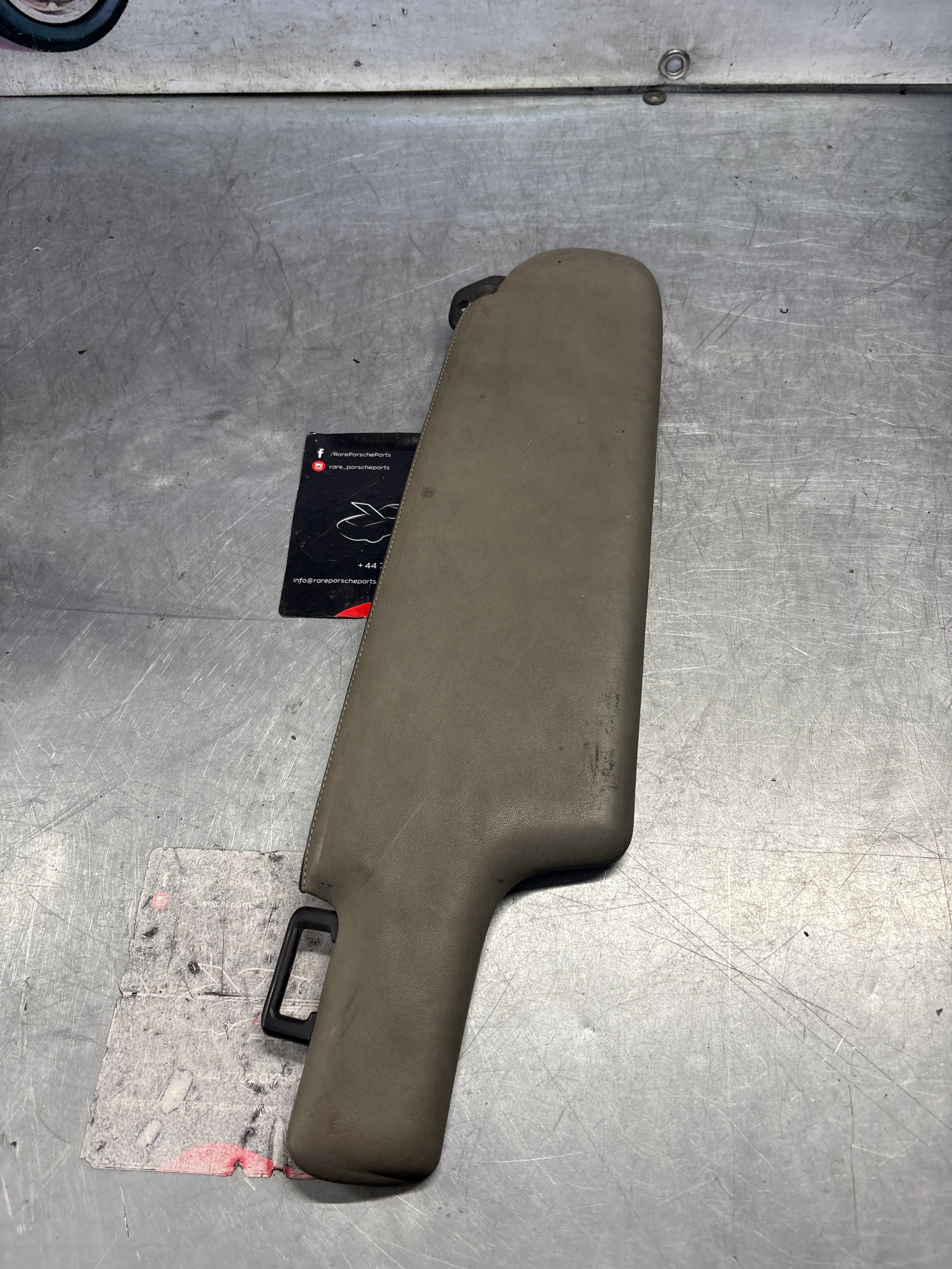 Porsche 928 grey sun visor with mirror, used, left 92873123702 - Image 7