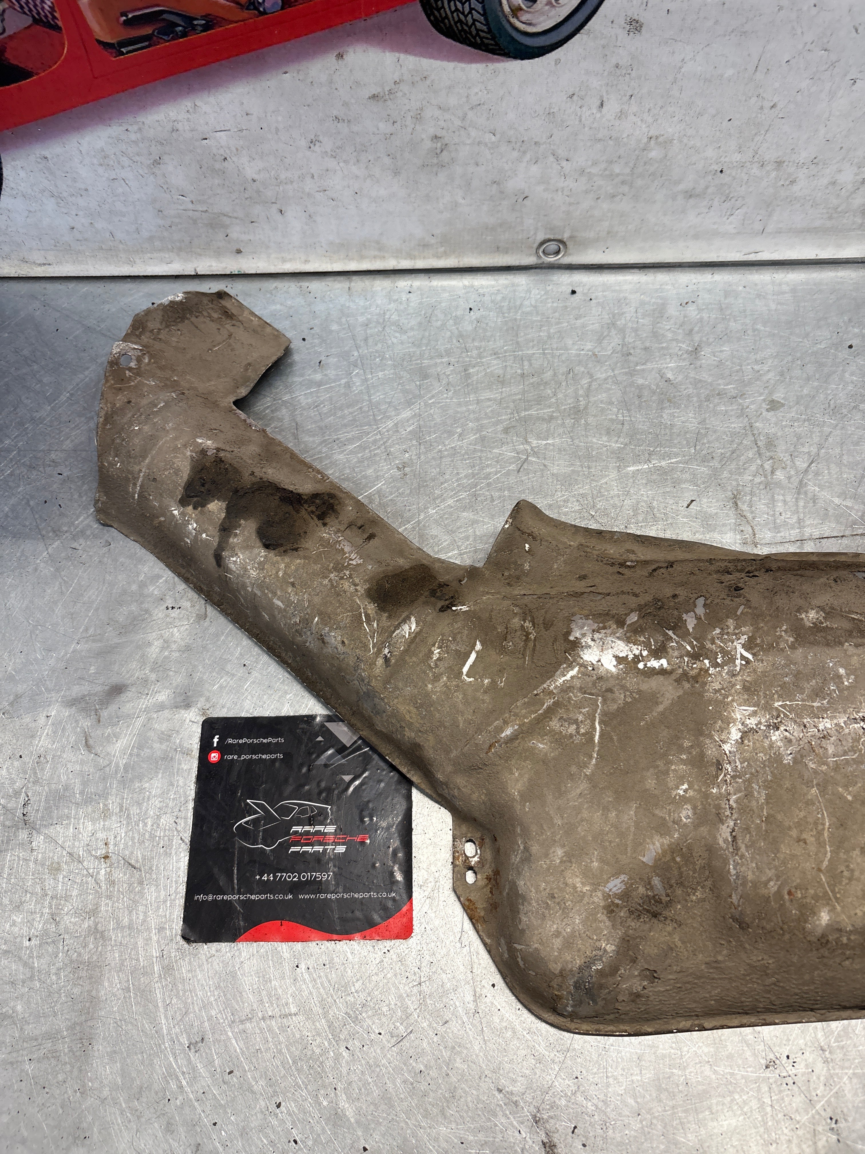 Porsche 928 80-82 rear heat shield protection plate, used 92850493104 - Image 5