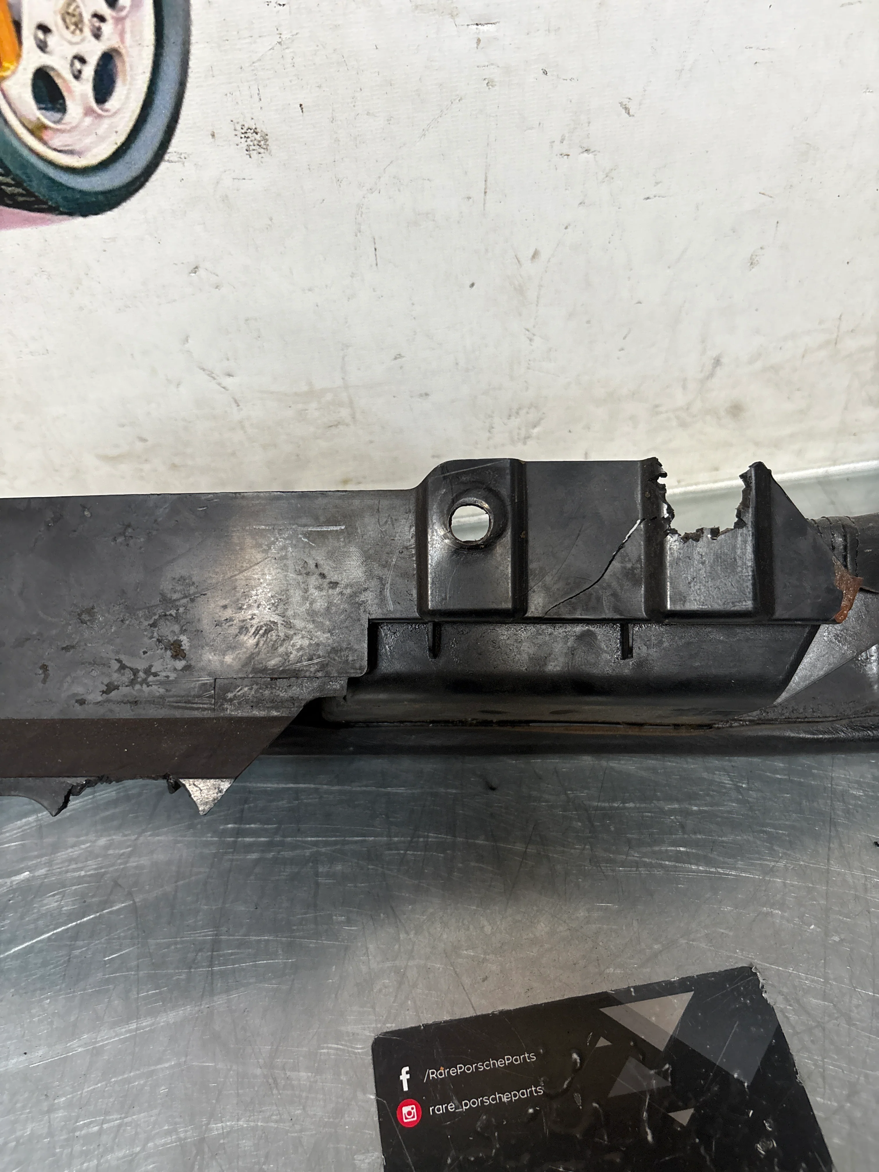 Porsche 928 black door armrest, right, off side, 92855510203, used - Image 13