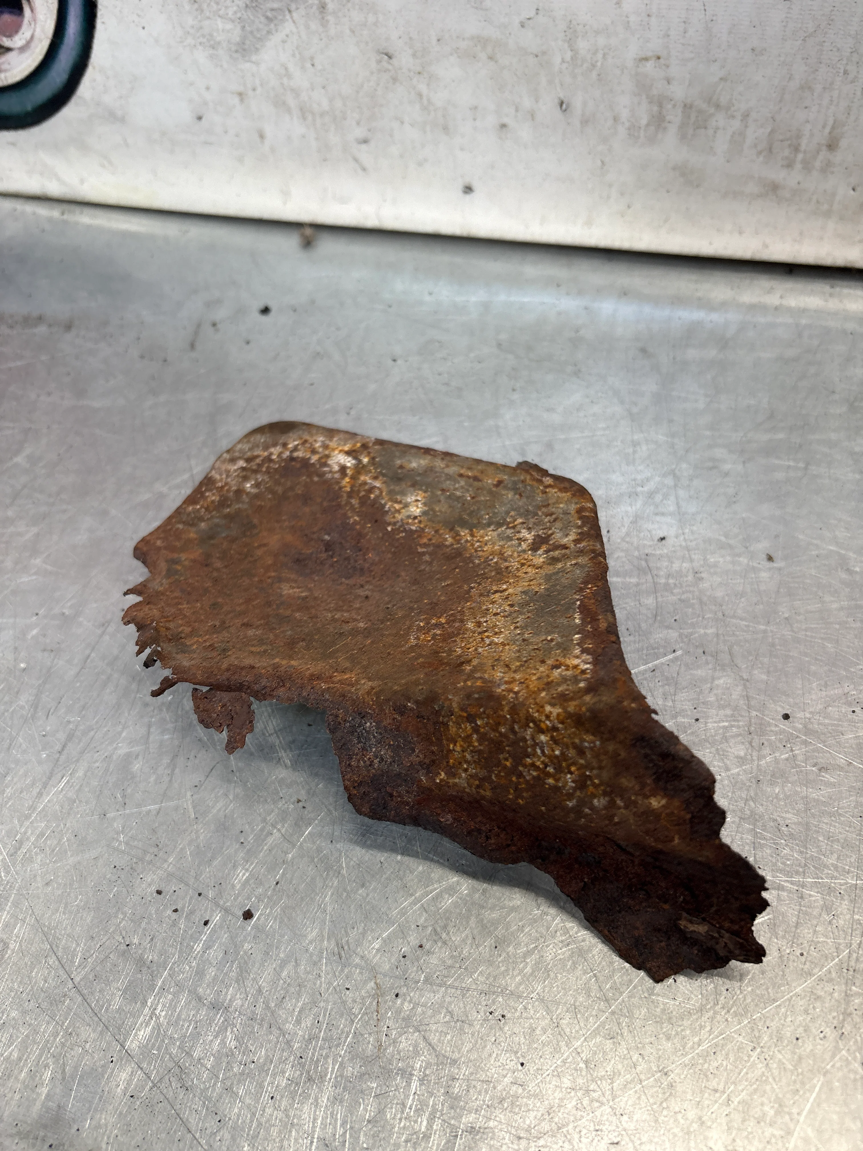 Porsche 928 mount cover heat shield plate right side, for spares or repair 92837506801 - Image 5