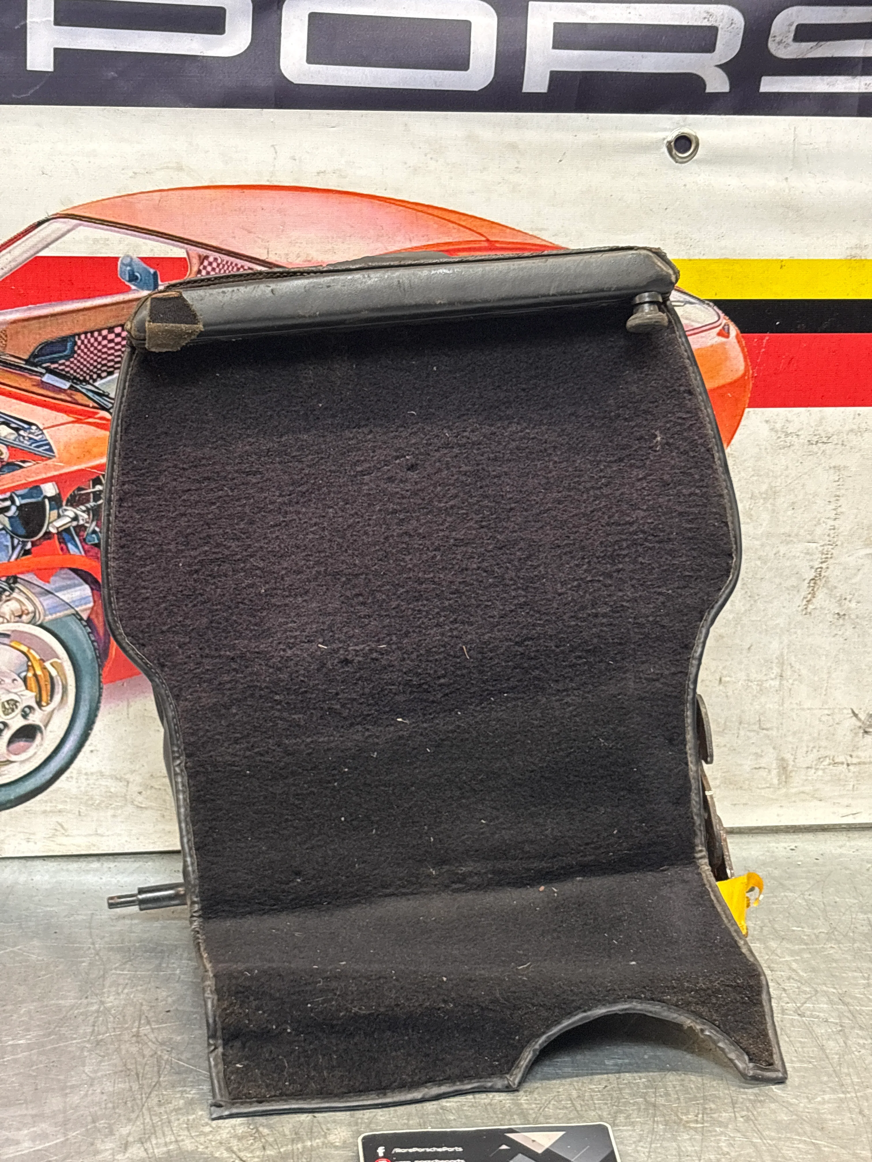Porsche 928 rear right seat backrest, black, leather used 92852203852 - Image 9