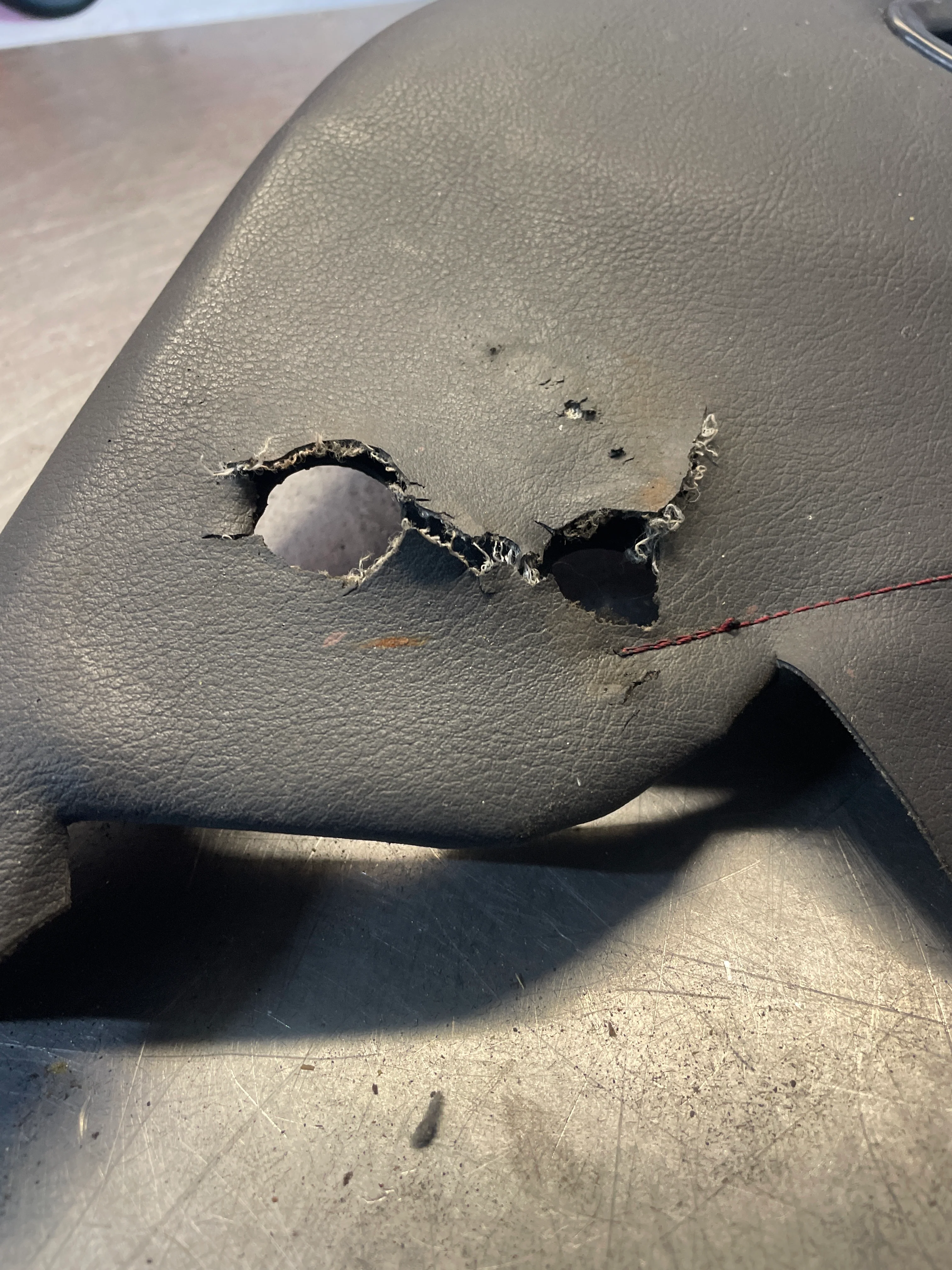 Porsche 928 Rear Seat Side Panel Left, black, used 92852204104 - Image 3