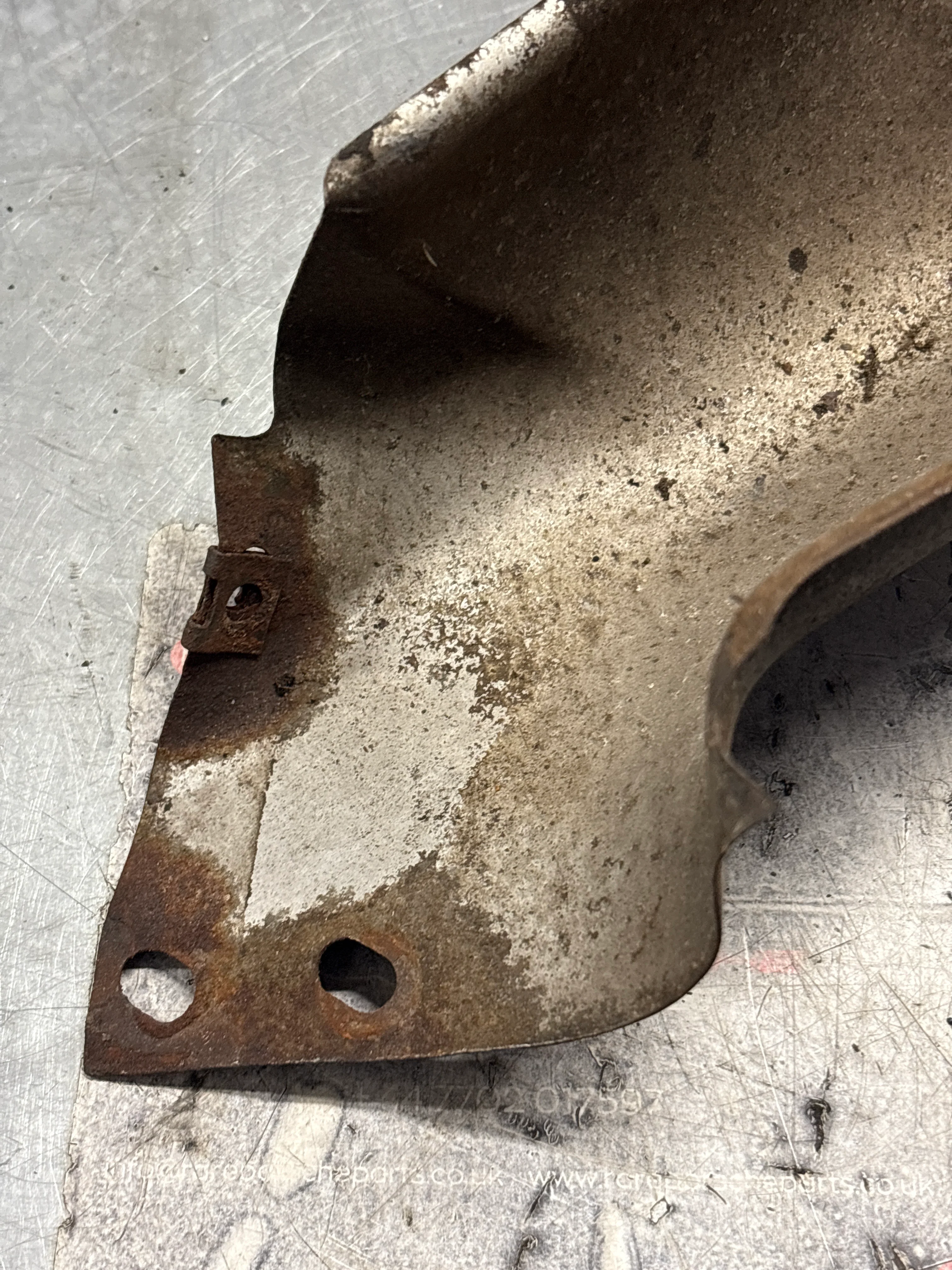 Porsche 928 S / S4 rear heat shield protection plate, used 92850493204 - Image 6