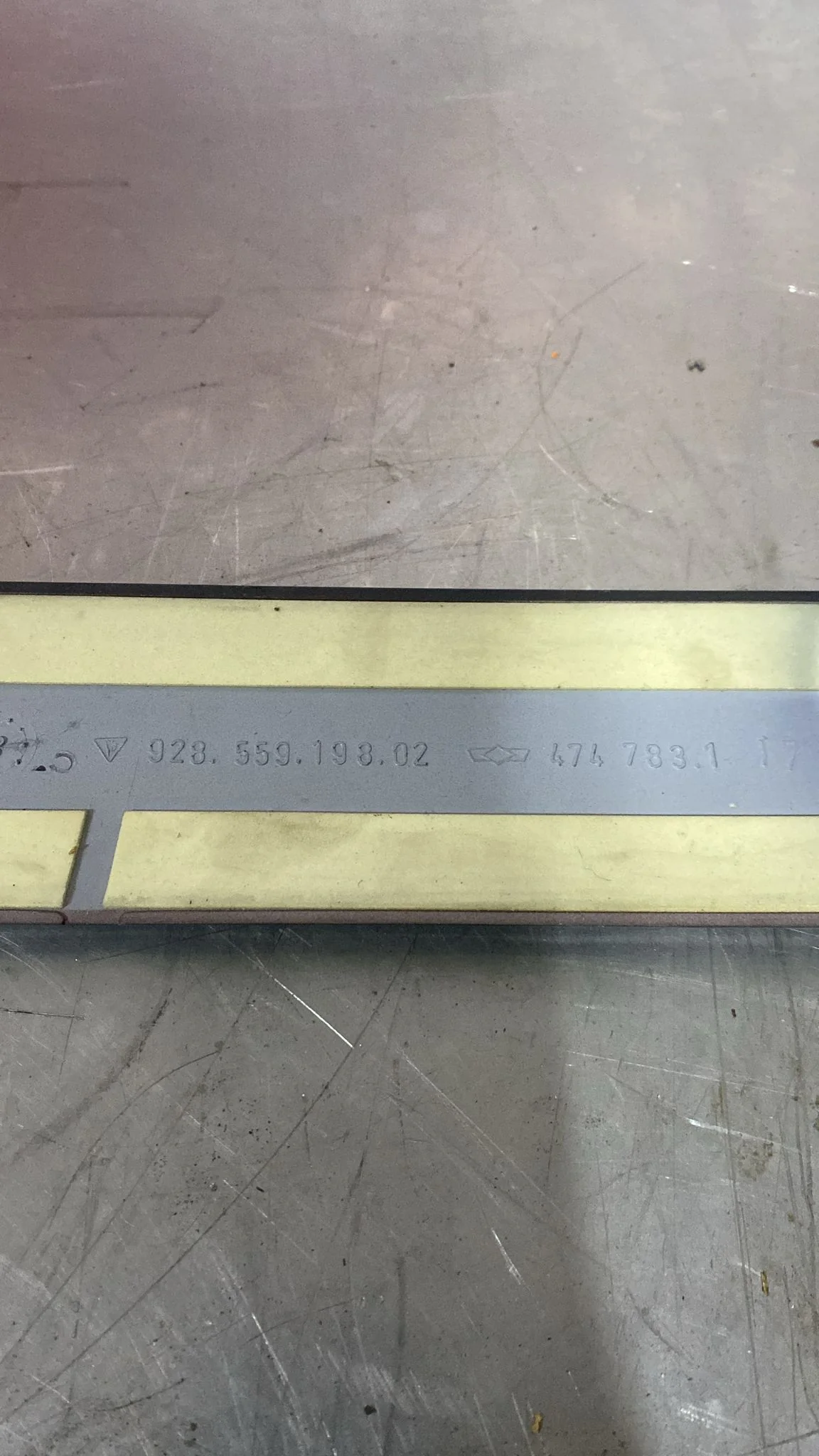 Porsche 928 S4 Driver Side Right Lower Door Trim 92855919802, used - Image 5
