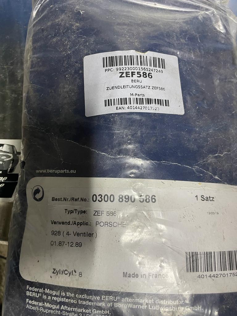 Porsche 928 S4/GT/GTS ignition cable, original beru, new 0300890586 - Image 3