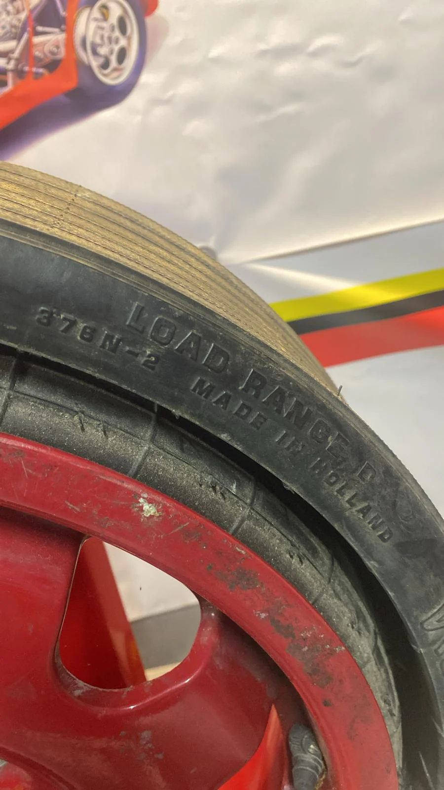 Porsche 928 spare alloy wheel, with tyre, used 92836213002 - Image 7
