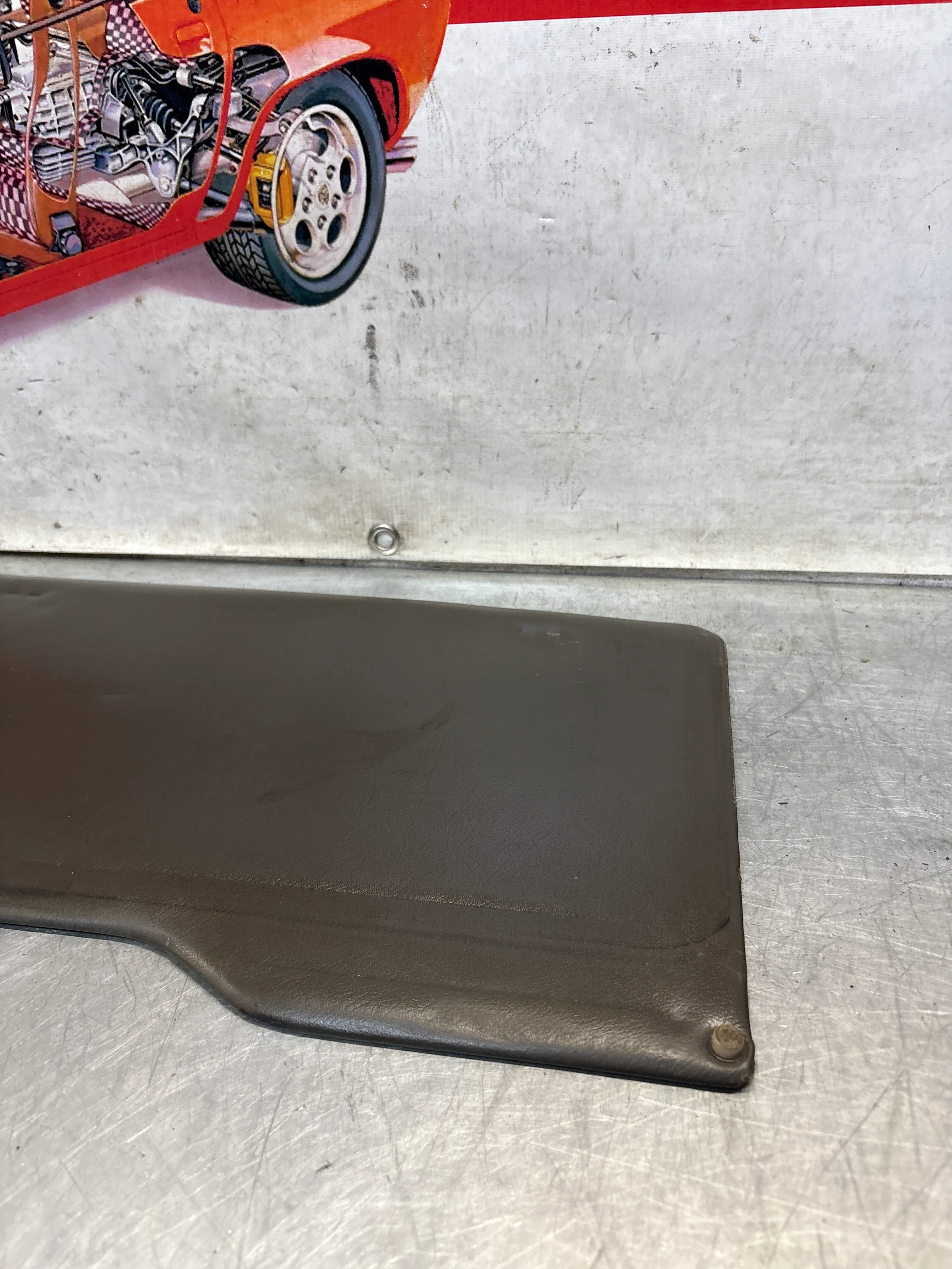 Porsche 928 sun roof headliner trim, greyish green, used 92856406950QC2 - Image 7