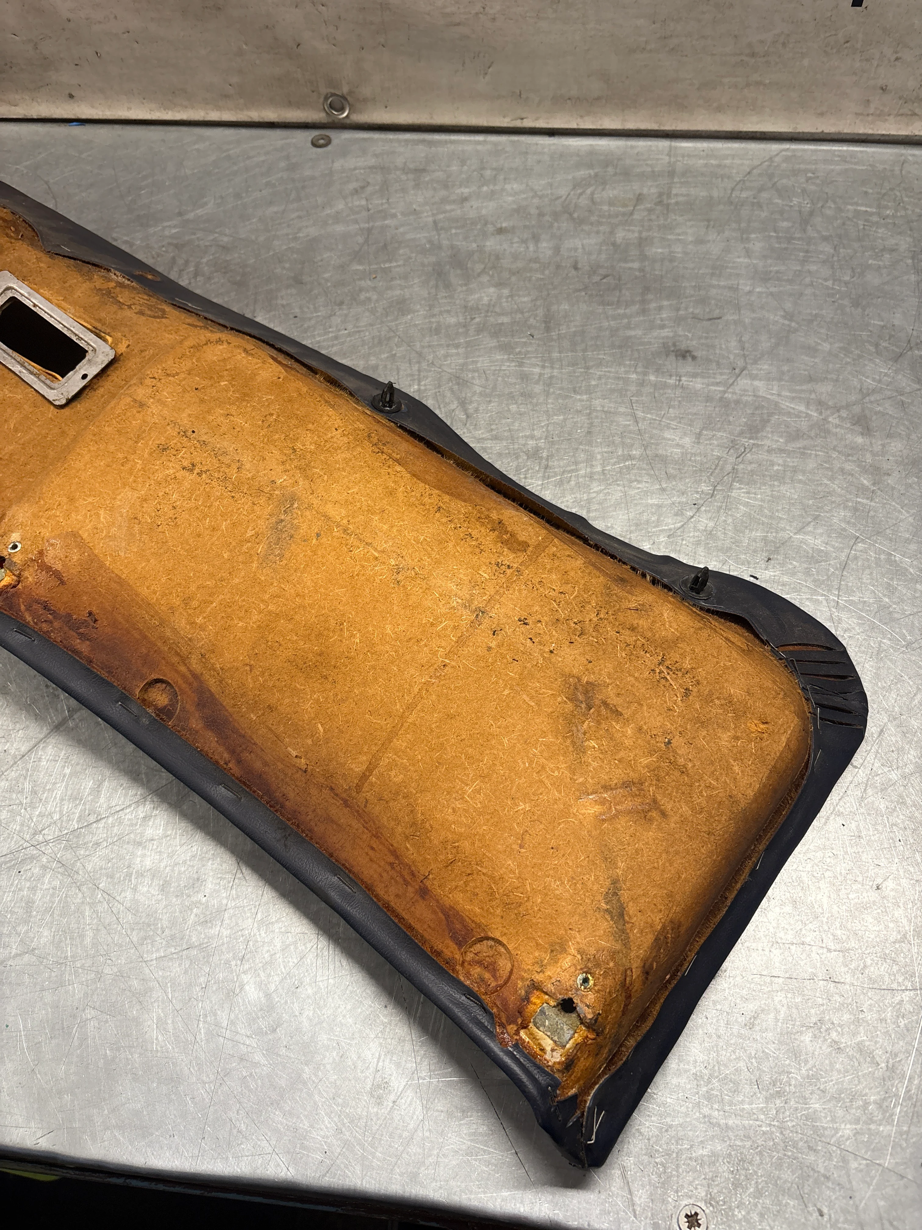 Porsche 928 sunroof mechanism cover trim, used, blue 92855552702 - Image 12
