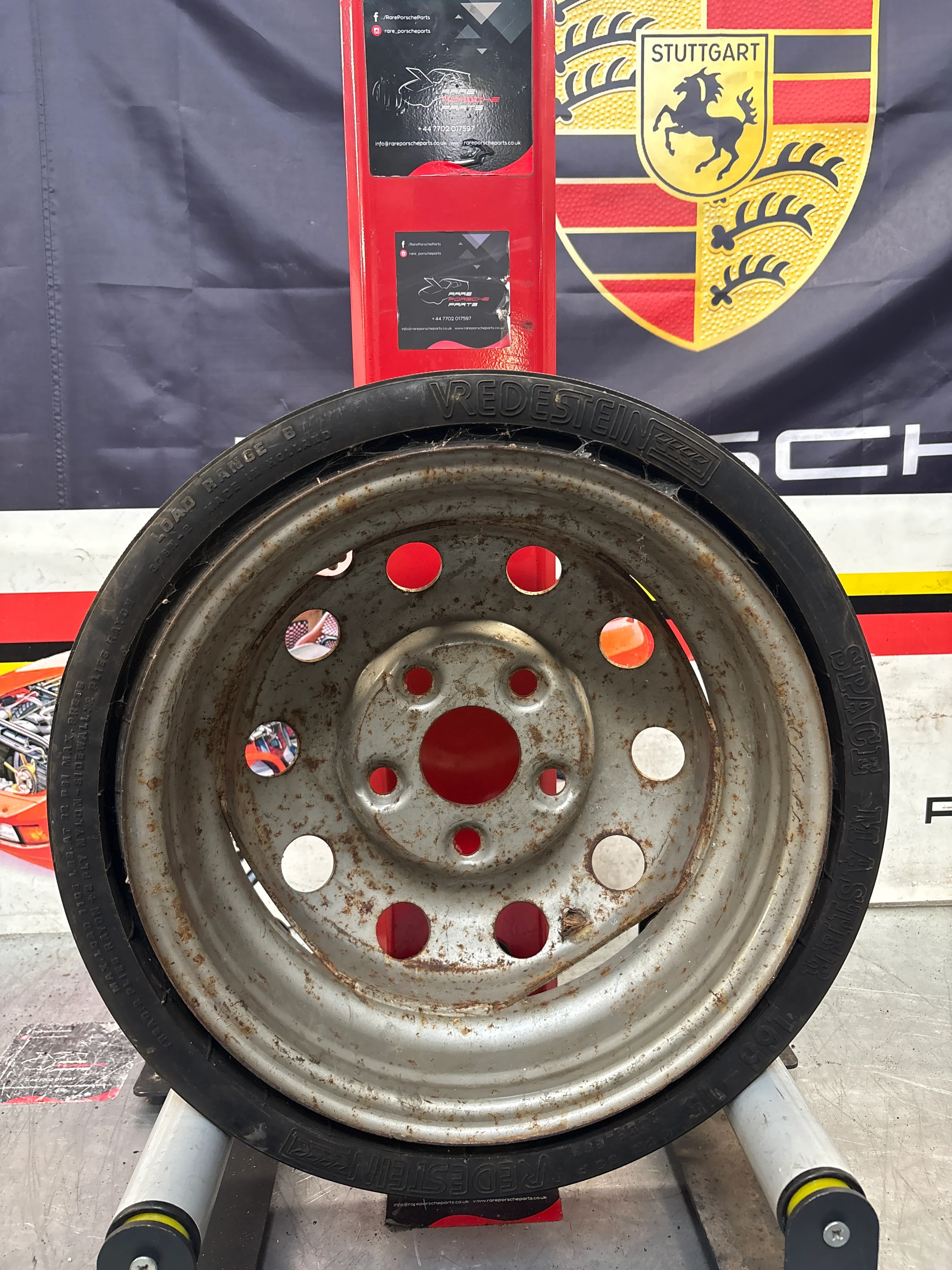Porsche 928S/S4 spare wheel with tyre, used 92836101803 - Image 7