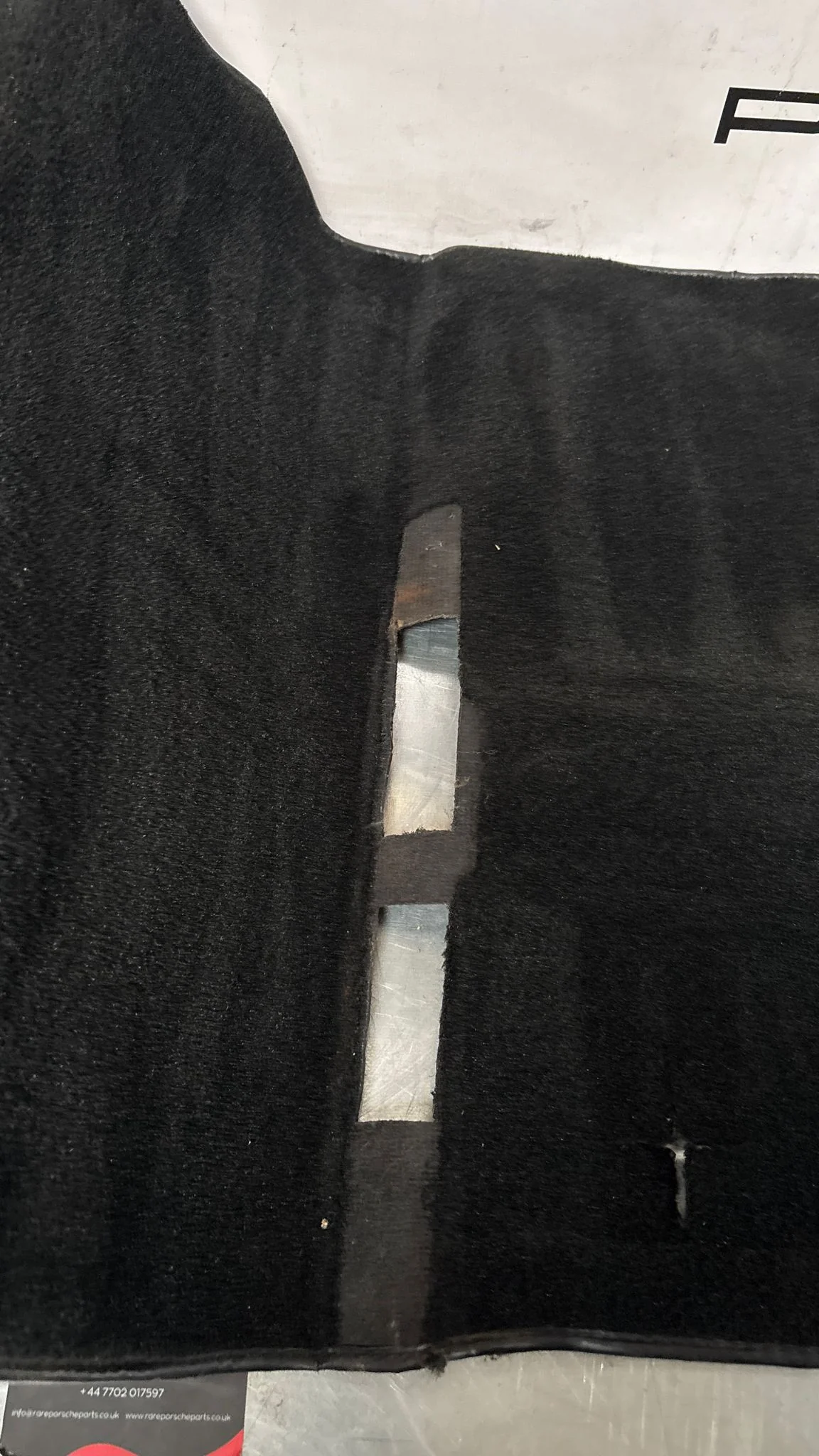 Porsche 944 85.5- LHD rear floor carpet, black, 94455507102, used - Image 6