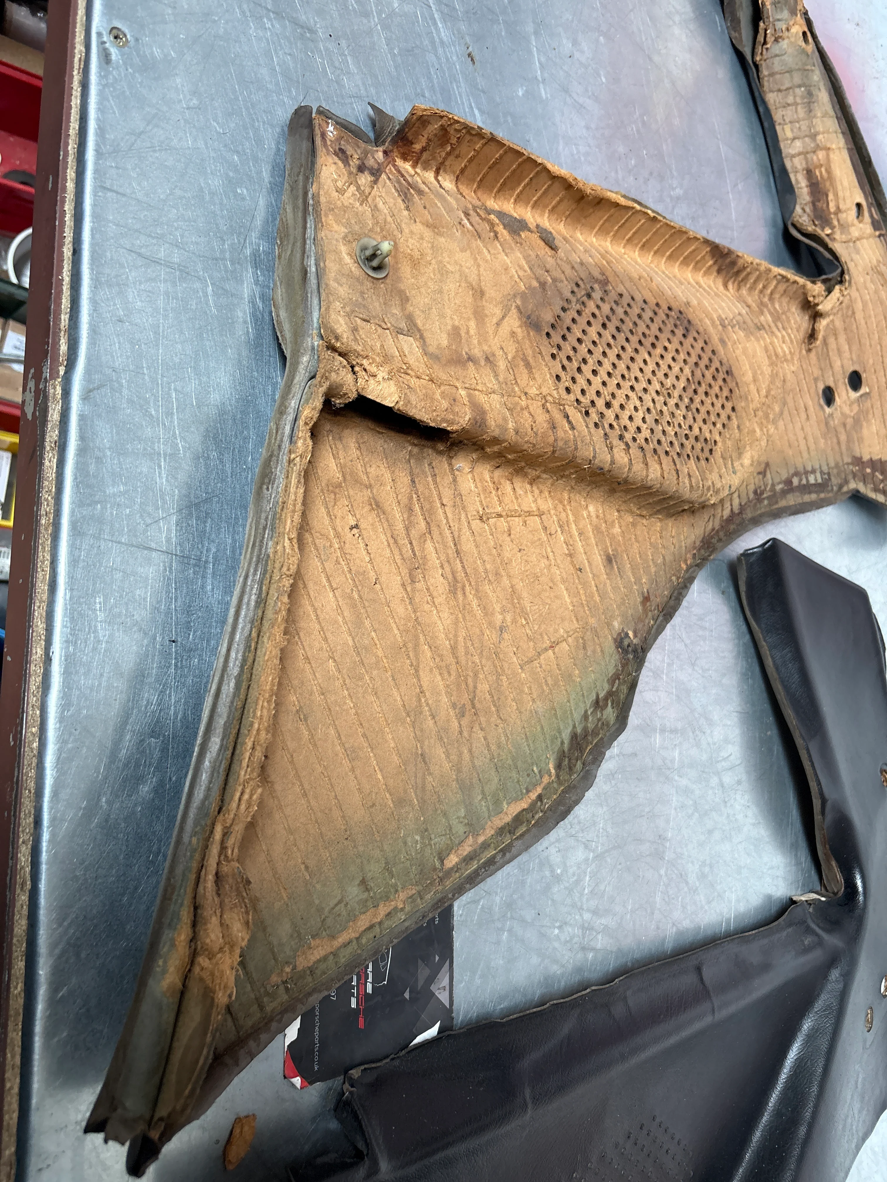 Porsche 944 924 black rear interior C Post trims/cards. Quarter panel trim used 94455502101 94455502201 - Image 10