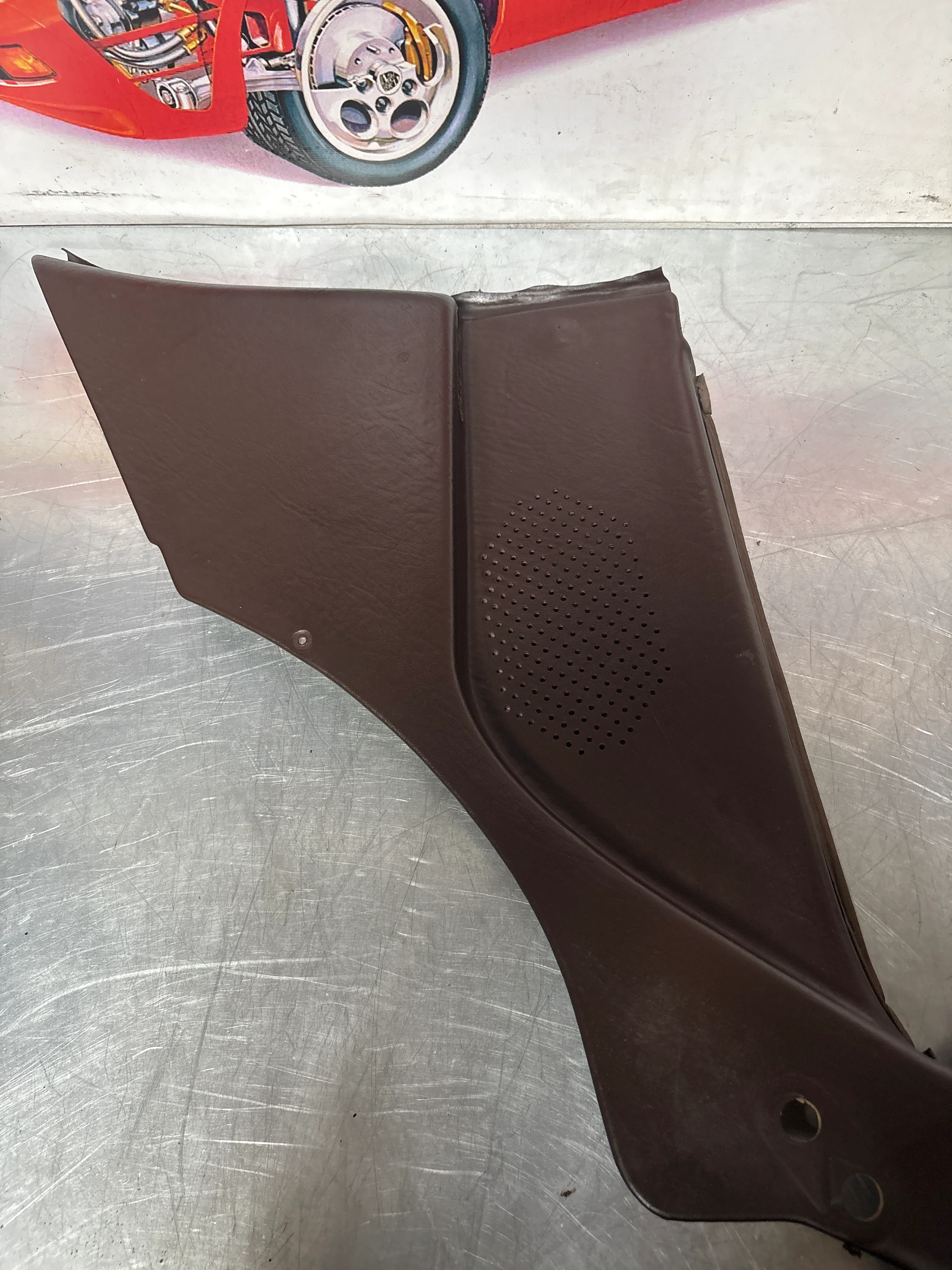 Porsche 944 924 brown rear interior C Post trims/cards. Quarter panel trim used 94455502101 94455502201 - Image 7