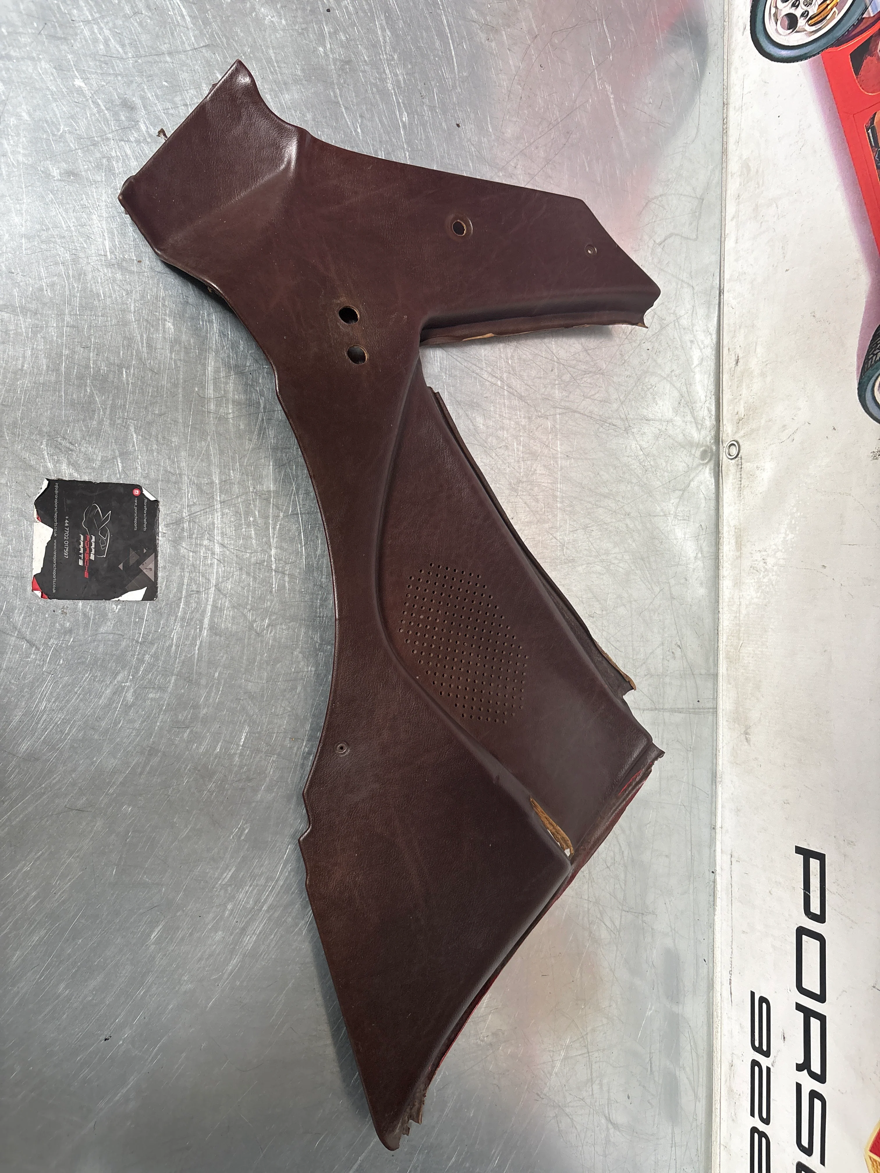 Porsche 944 924 brown rear interior C Post trims/cards. Quarter panel trim used 94455502101 94455502201 - Image 10