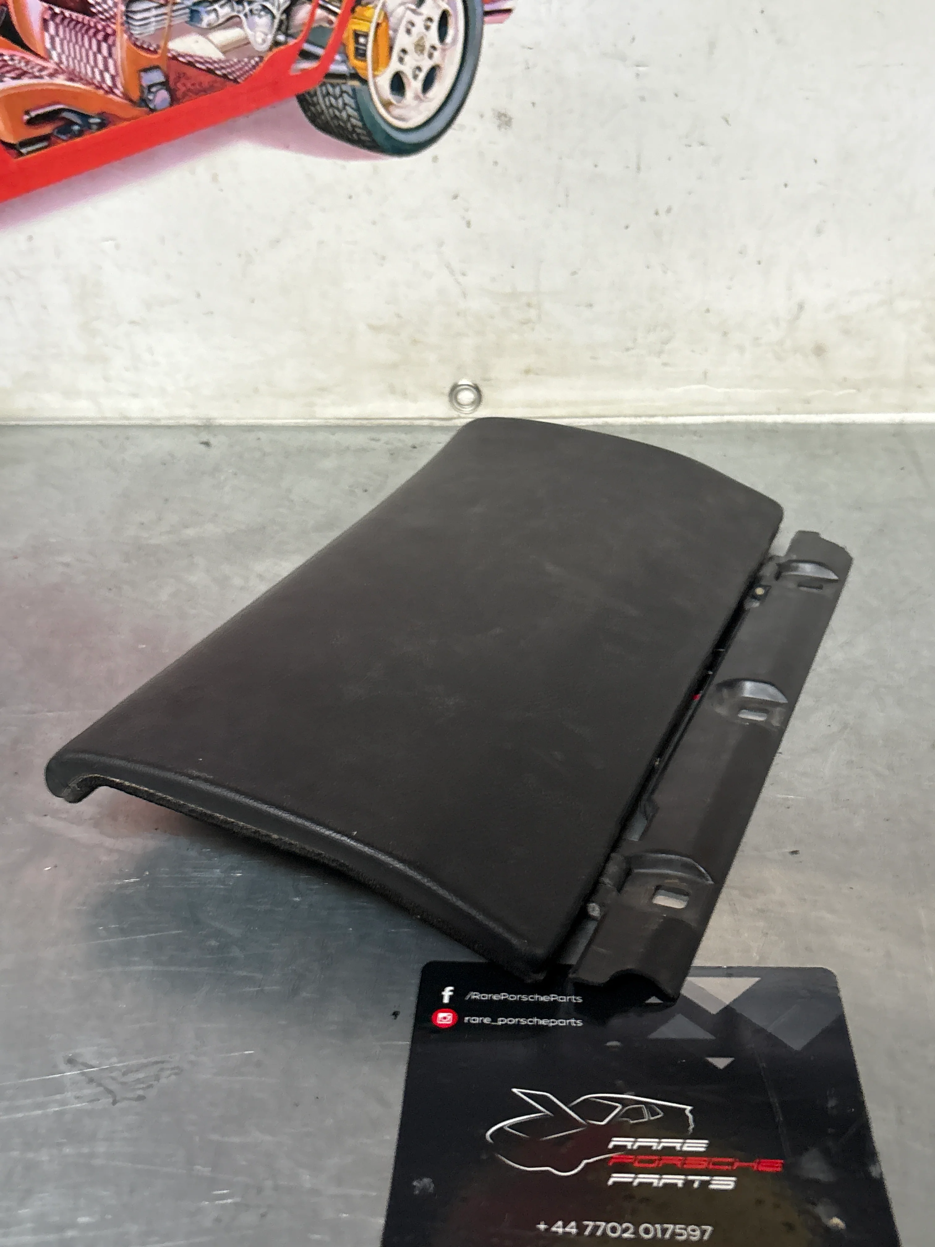 Porsche 944 black glovebox door, used 94455212300 - Image 5