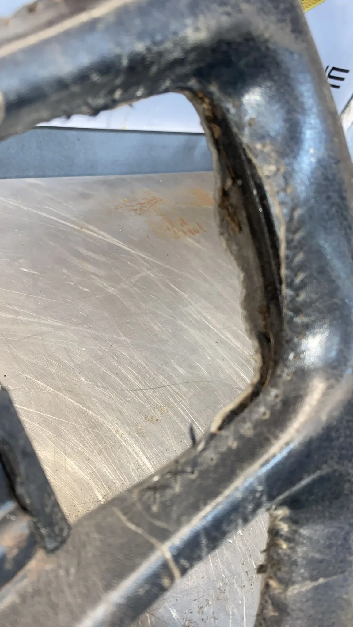 Porsche 944 black leather steering wheel, used 477419091 - Image 7
