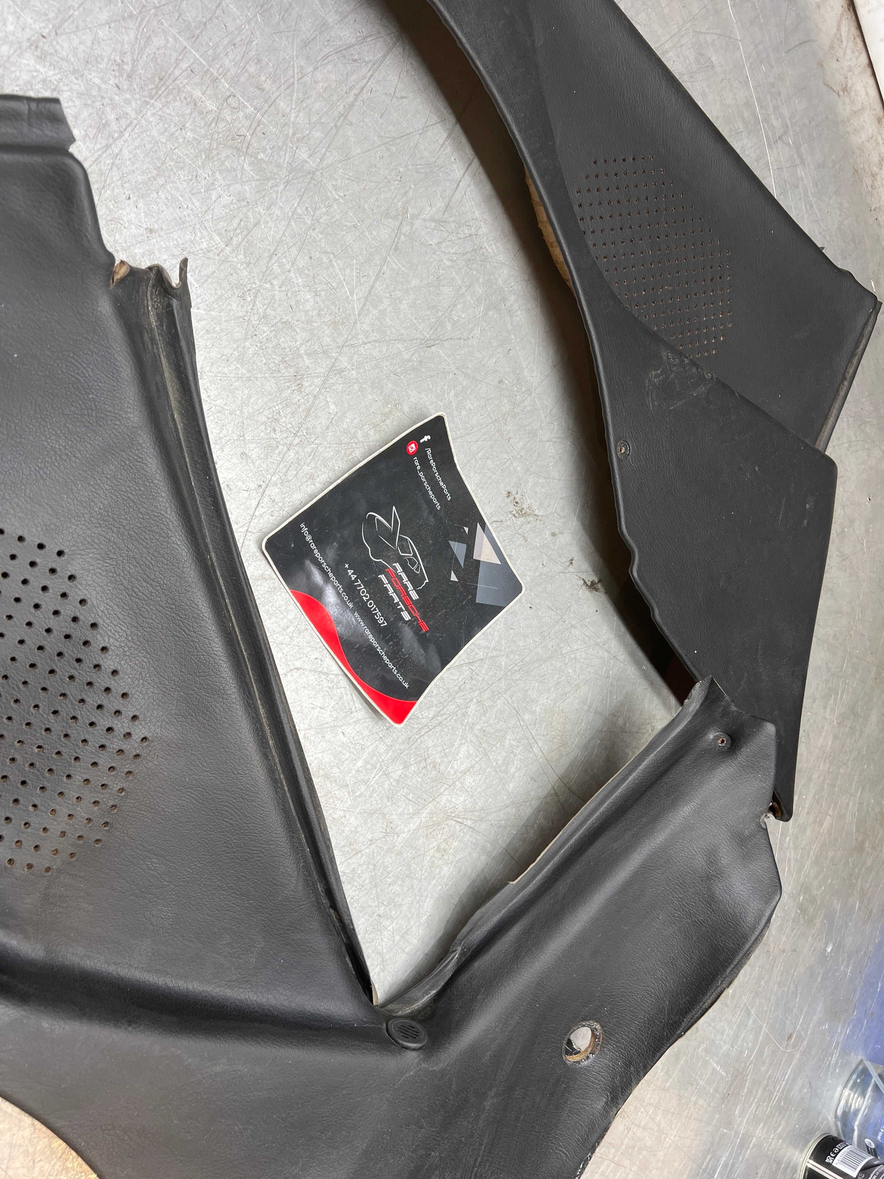 Porsche 944 black rear interior C Post trims/cards. Quarter panel trim used 944555021 944555022 - Image 5