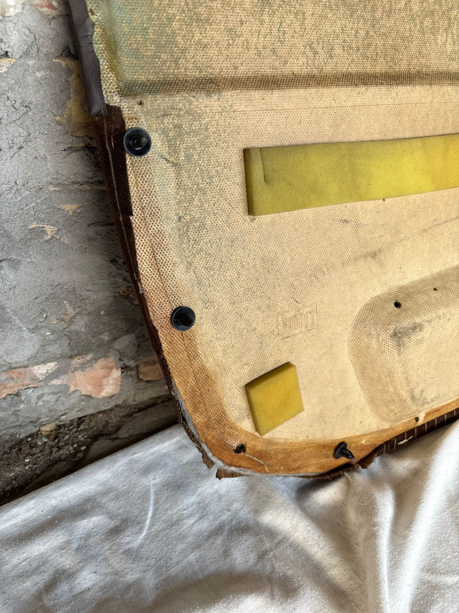 Porsche 944 brown door card, right 94455501801 used, very nice condition. - Image 12