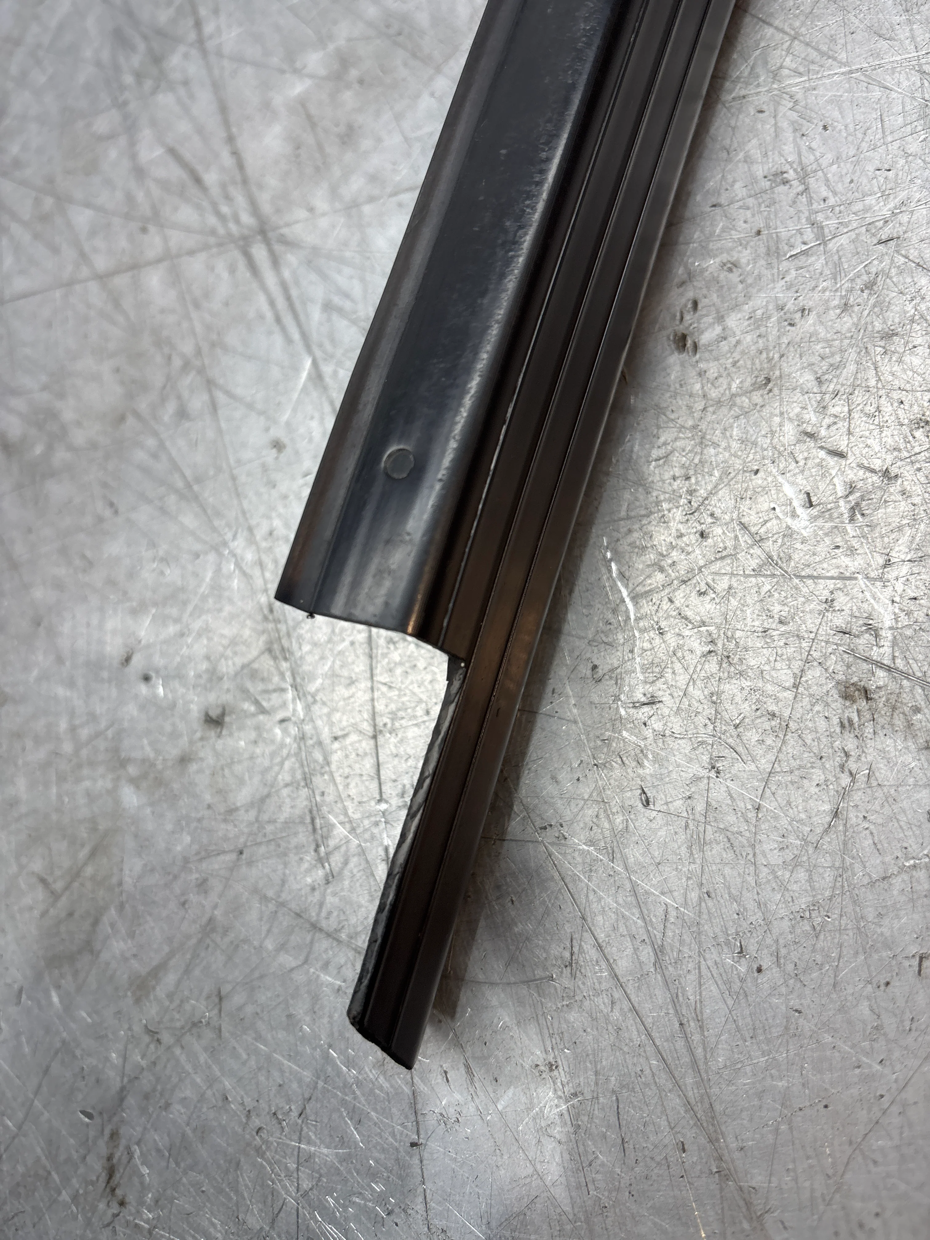 Porsche 944 convertible, cabrio left sill trim, scuff plate used 94455112100 cracked - Image 3