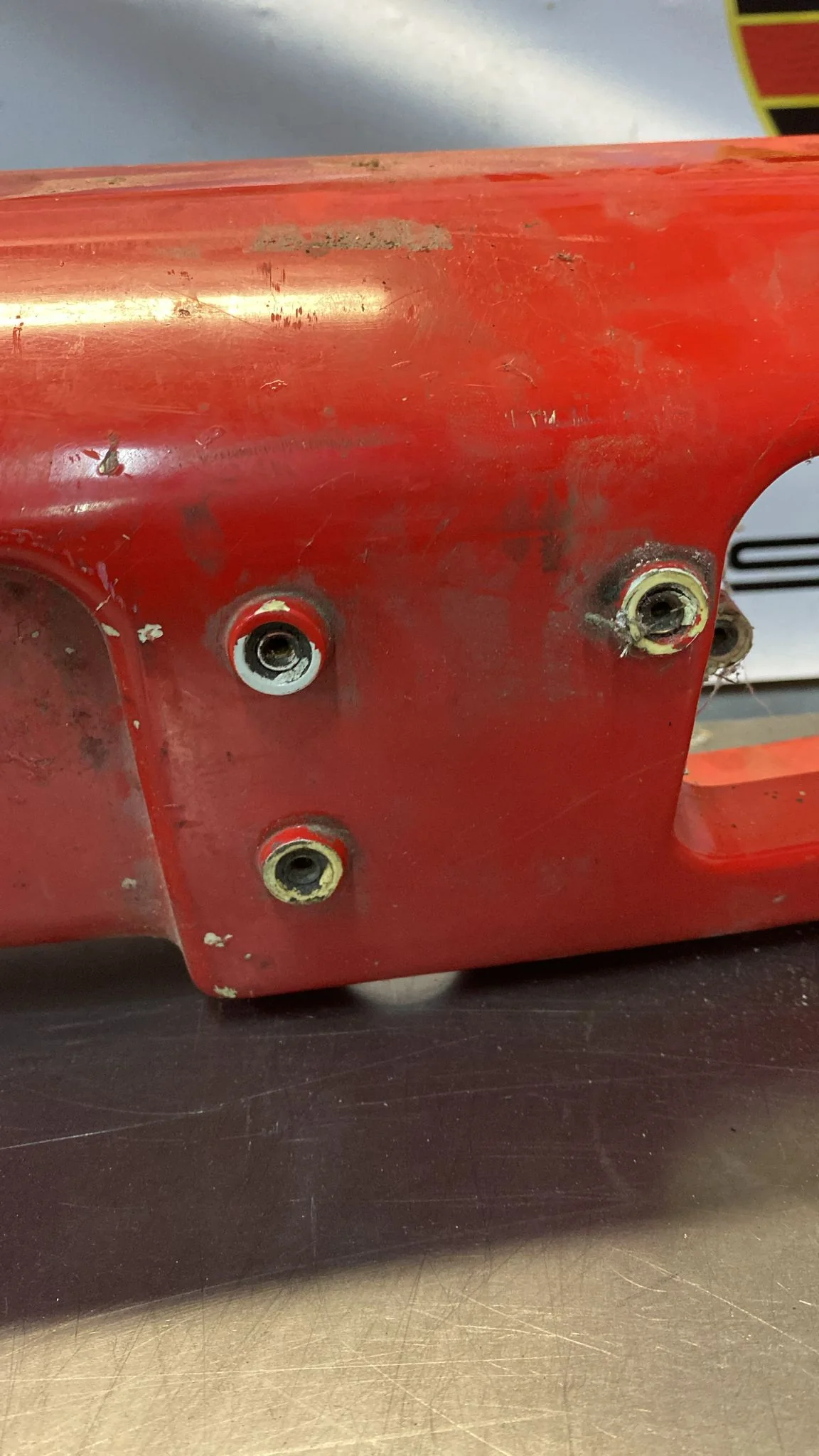 Porsche 944 front bumper upper part, used 93150508700 spares or repair - Image 5