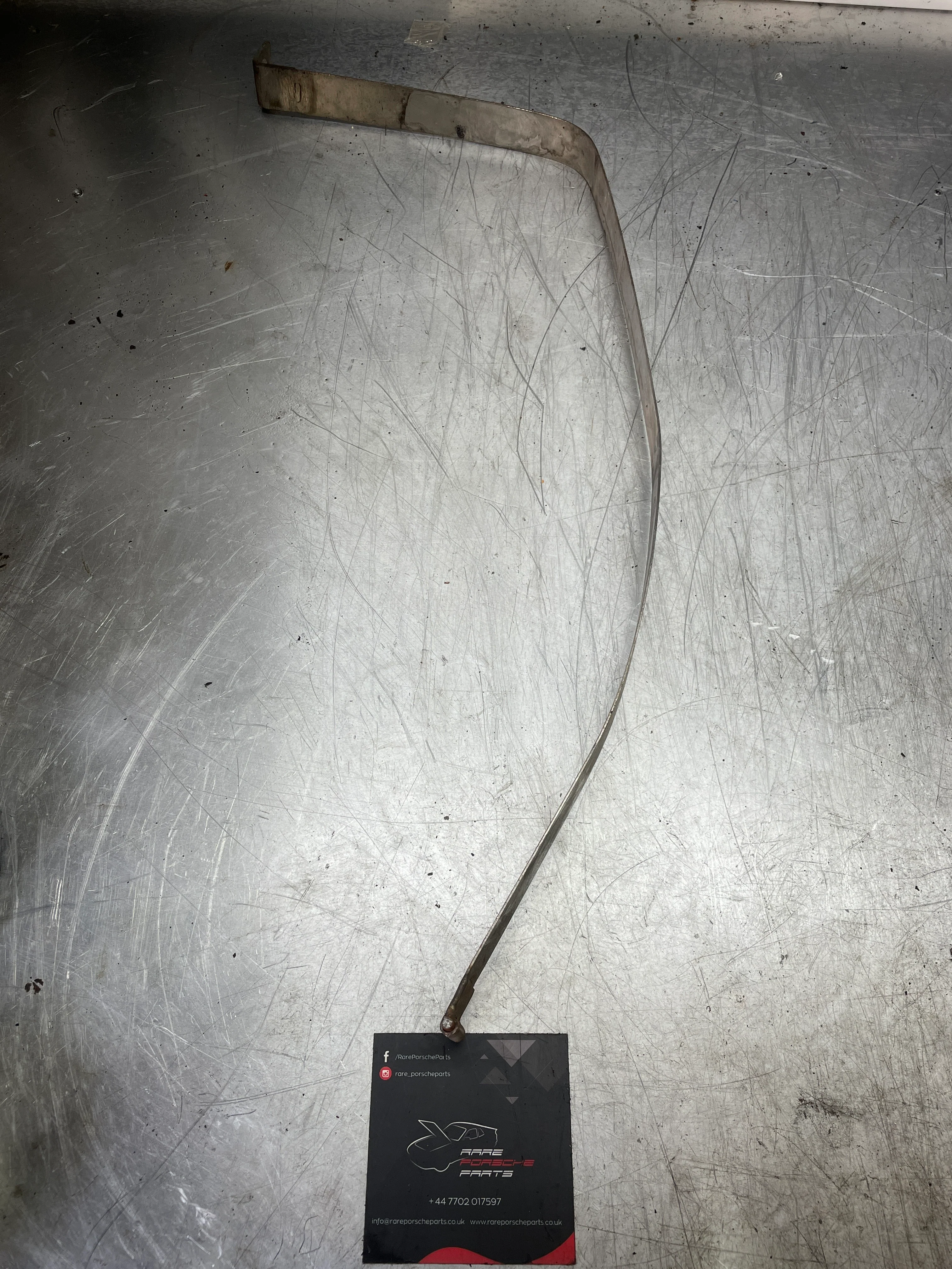 Porsche 944 fuel tank restraining strap, right used 95120131201 aftermarket, stainless steel - Image 4
