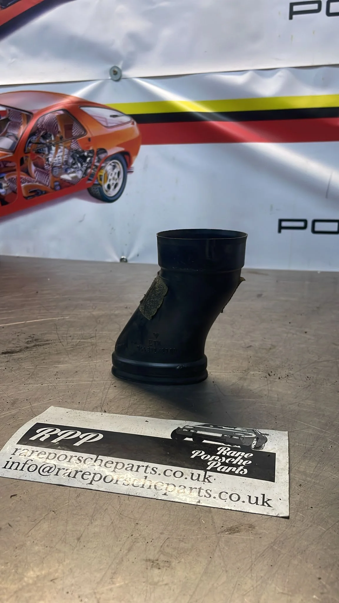 Porsche 944 left air duct, used 94457242700 - Image 2