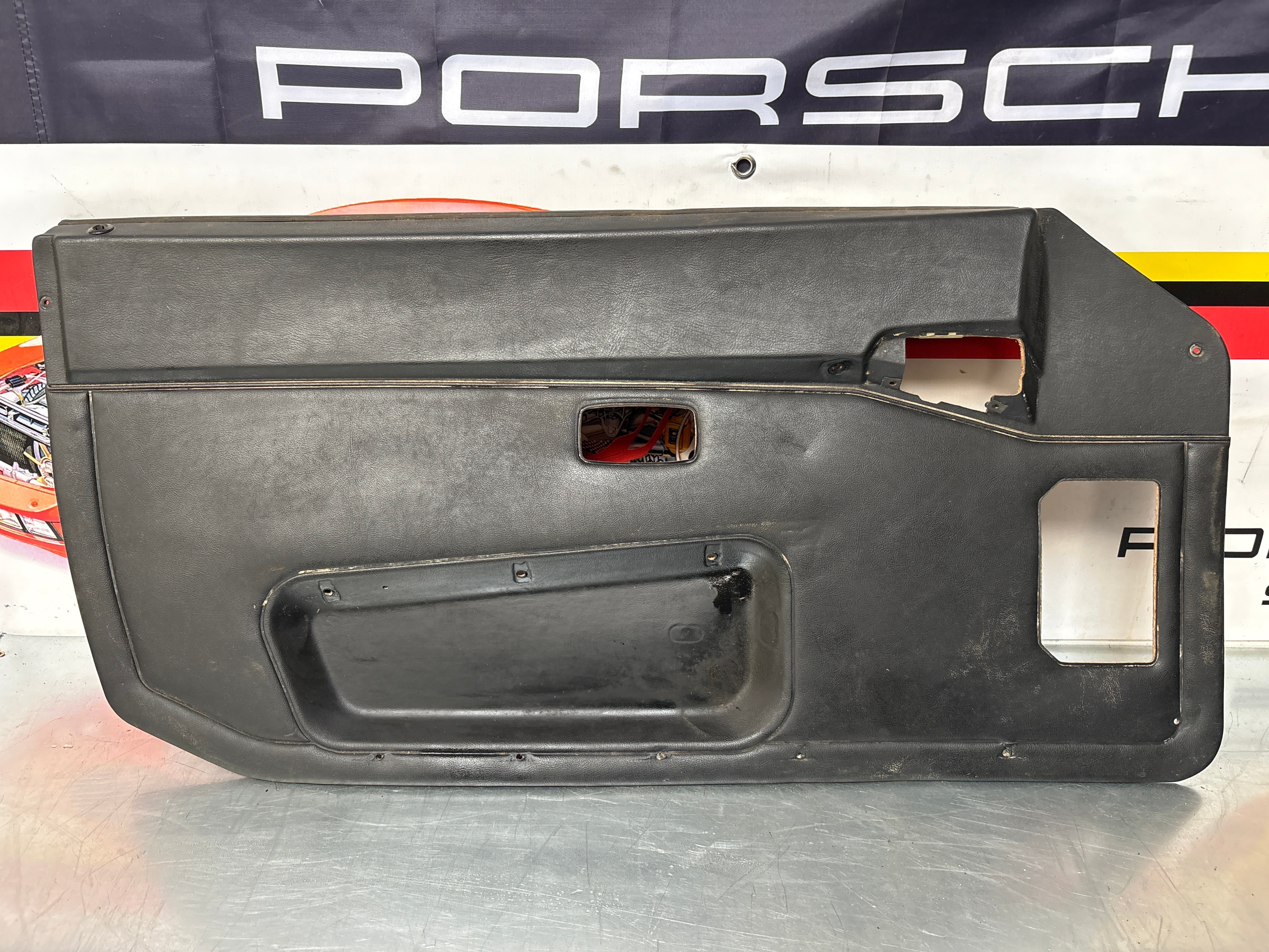 Porsche 944 left side Black door card, used 94455501701 - Image 6