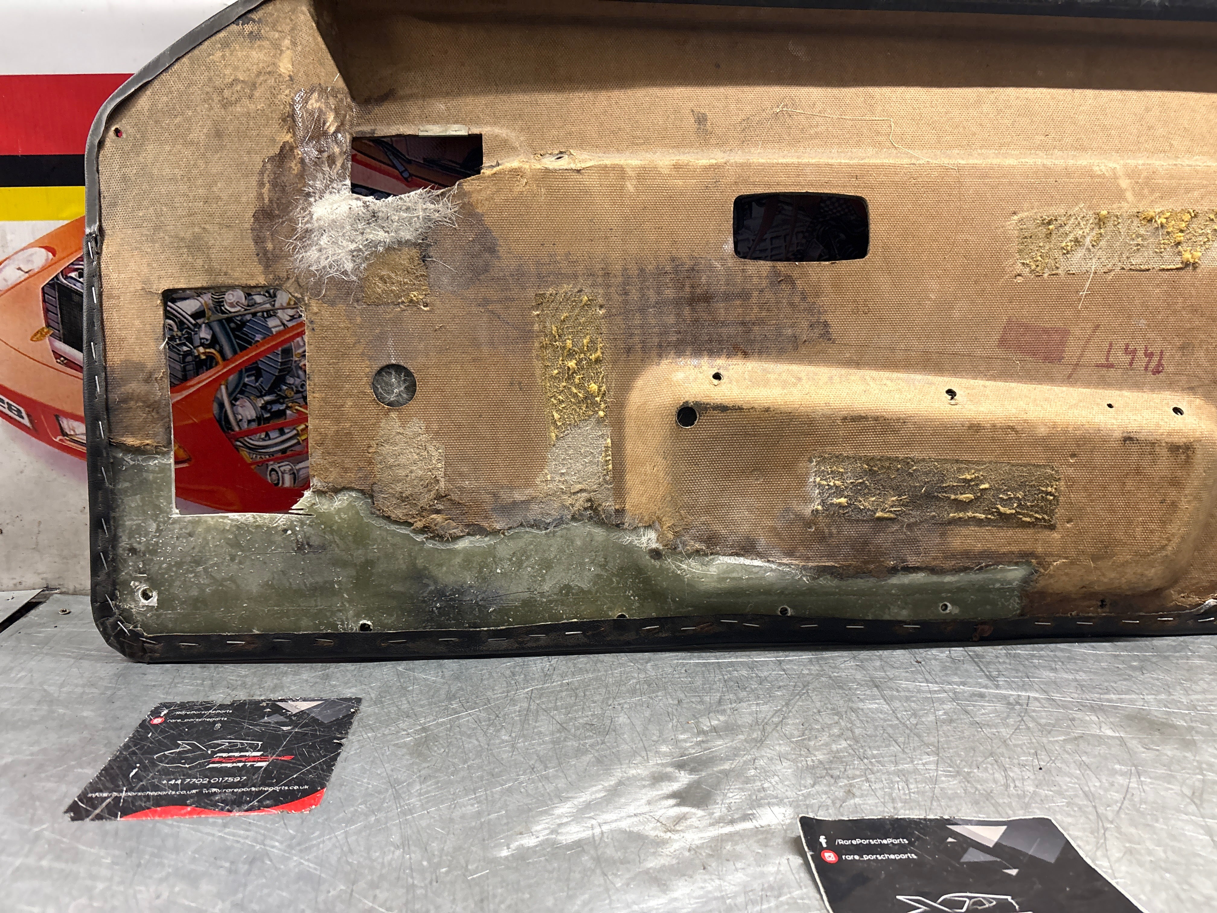 Porsche 944 left side Black door card, used 94455501701 - Image 11