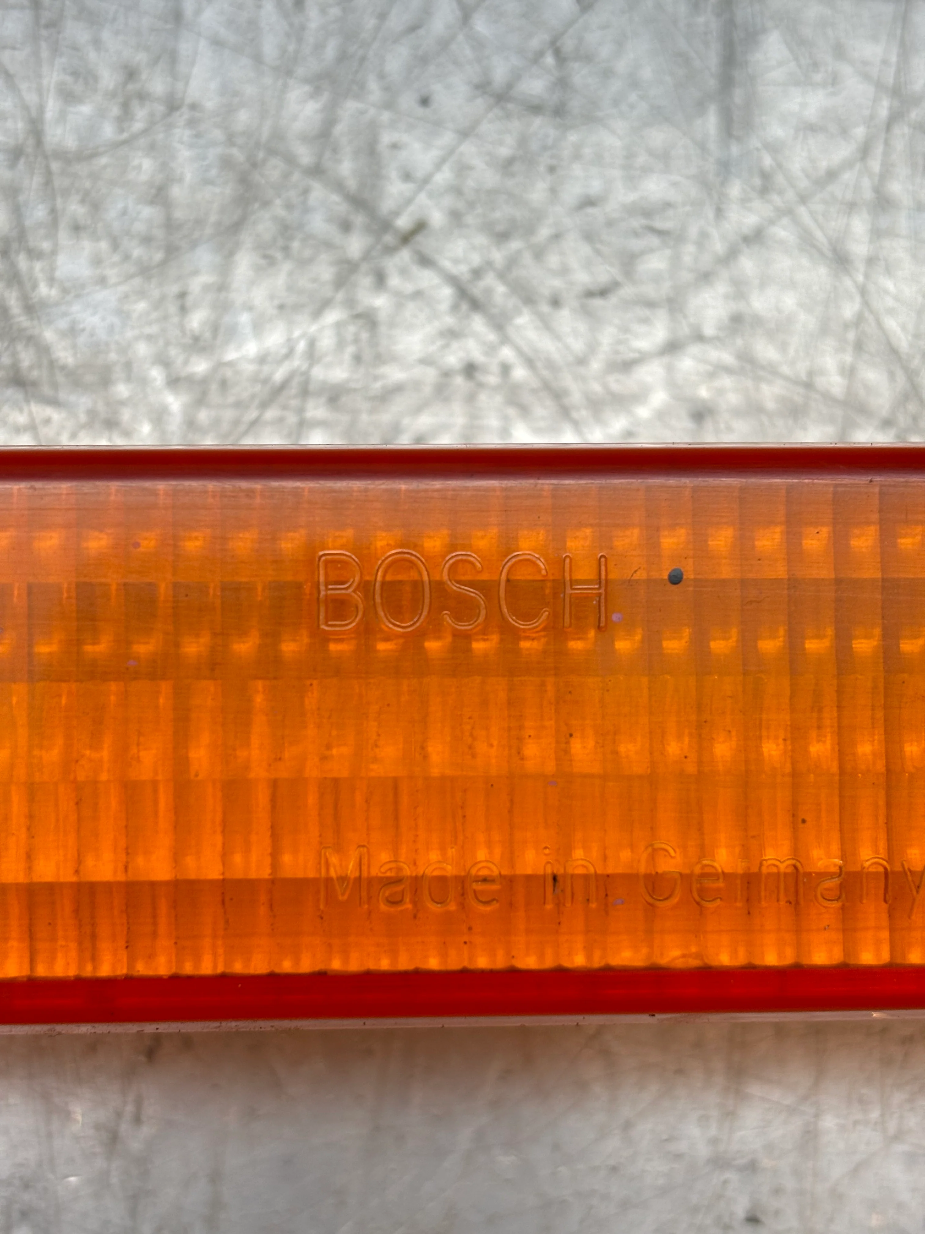 Porsche 944 S2 / Turbo left hand indicator lens Bosch 95163116101 used - Image 4