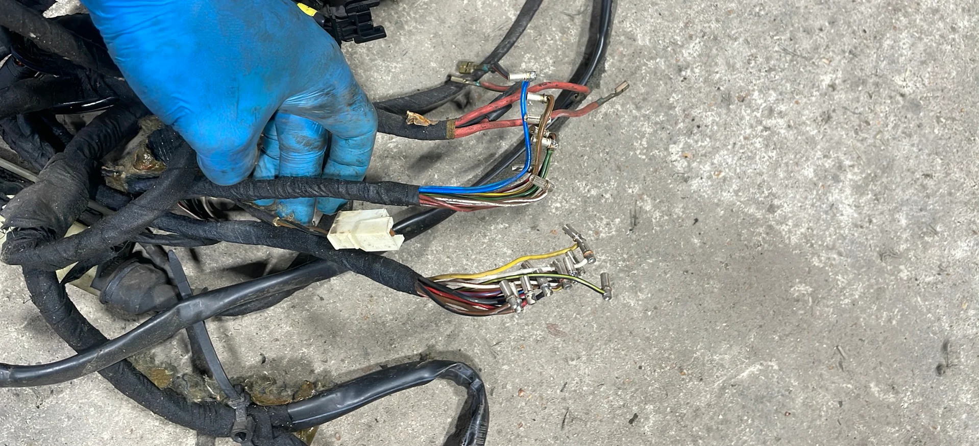 Porsche 944 Oval Dash interior wiring loom for spares or repair 013/001 - Image 6