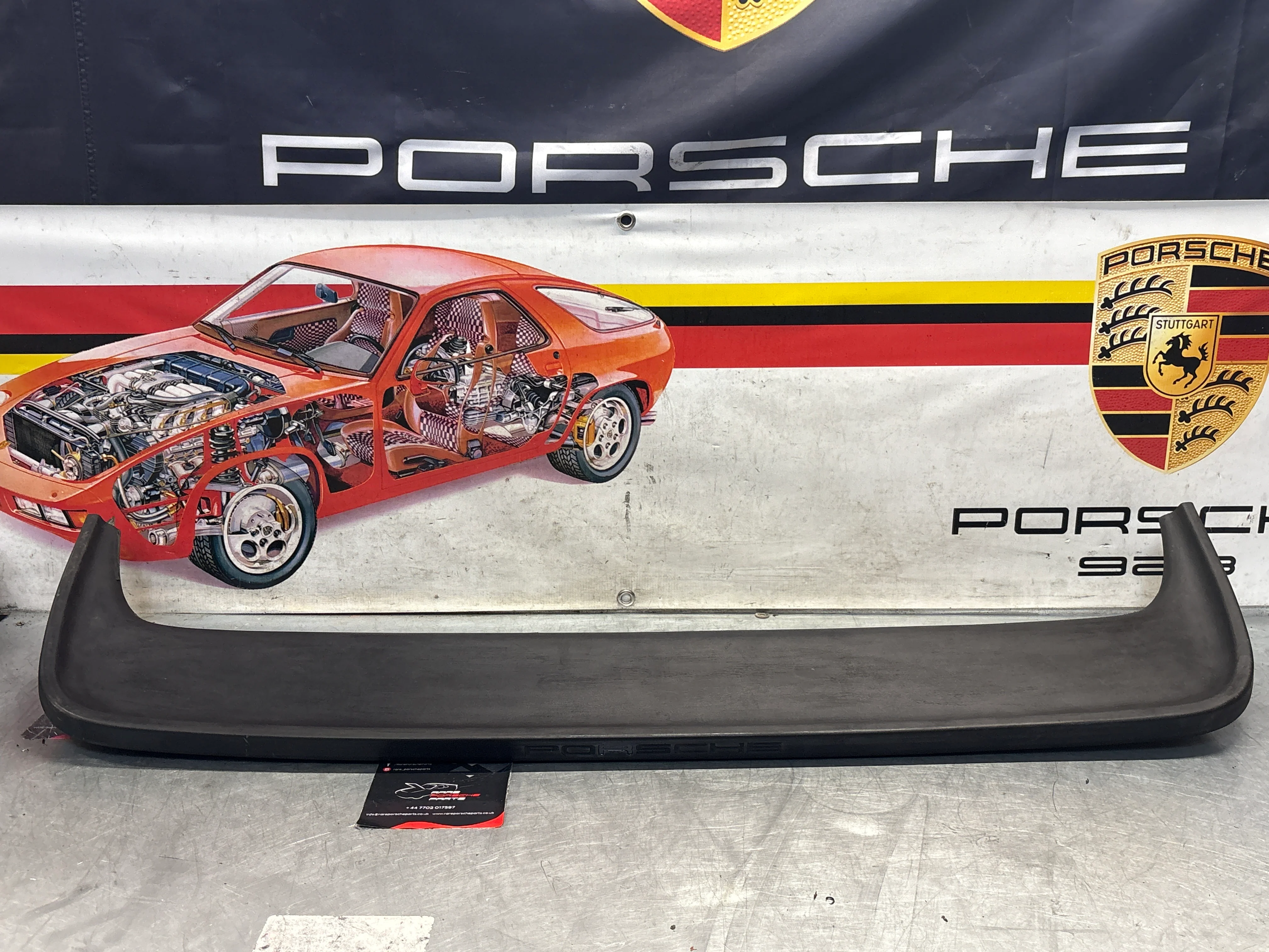 Porsche 944 rear center spoiler, used 93751255500